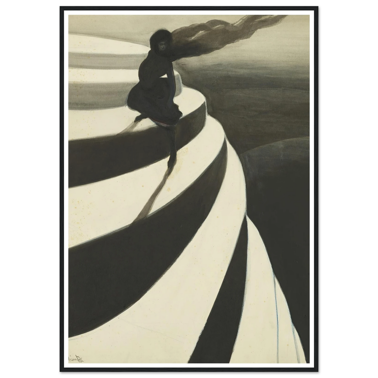 Vertigo (1908) Art Print | Leon Spilliaert-Quipham Collections
