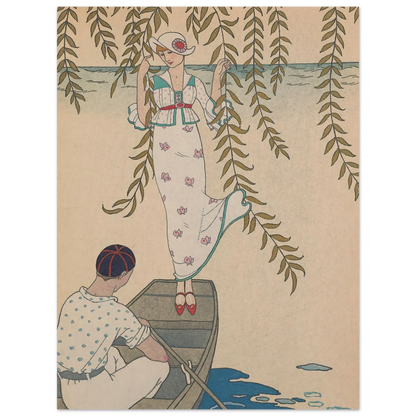 Midi Sur L’eau (1914) Art Print | George Barbier-Quipham Collections
