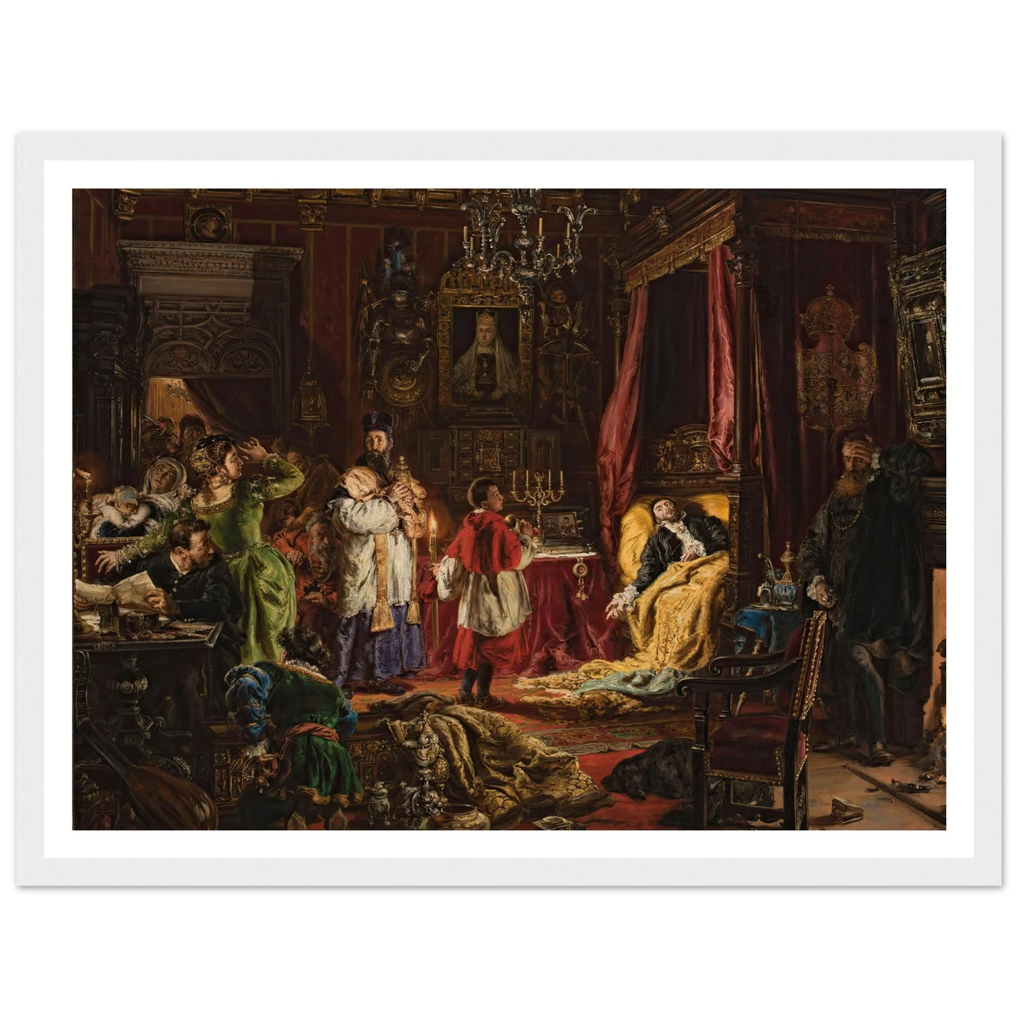 Death of Sigismund Augustus in Knyszyn in 1572 (1886) Art Print | Jan Matejko-Quipham Collections