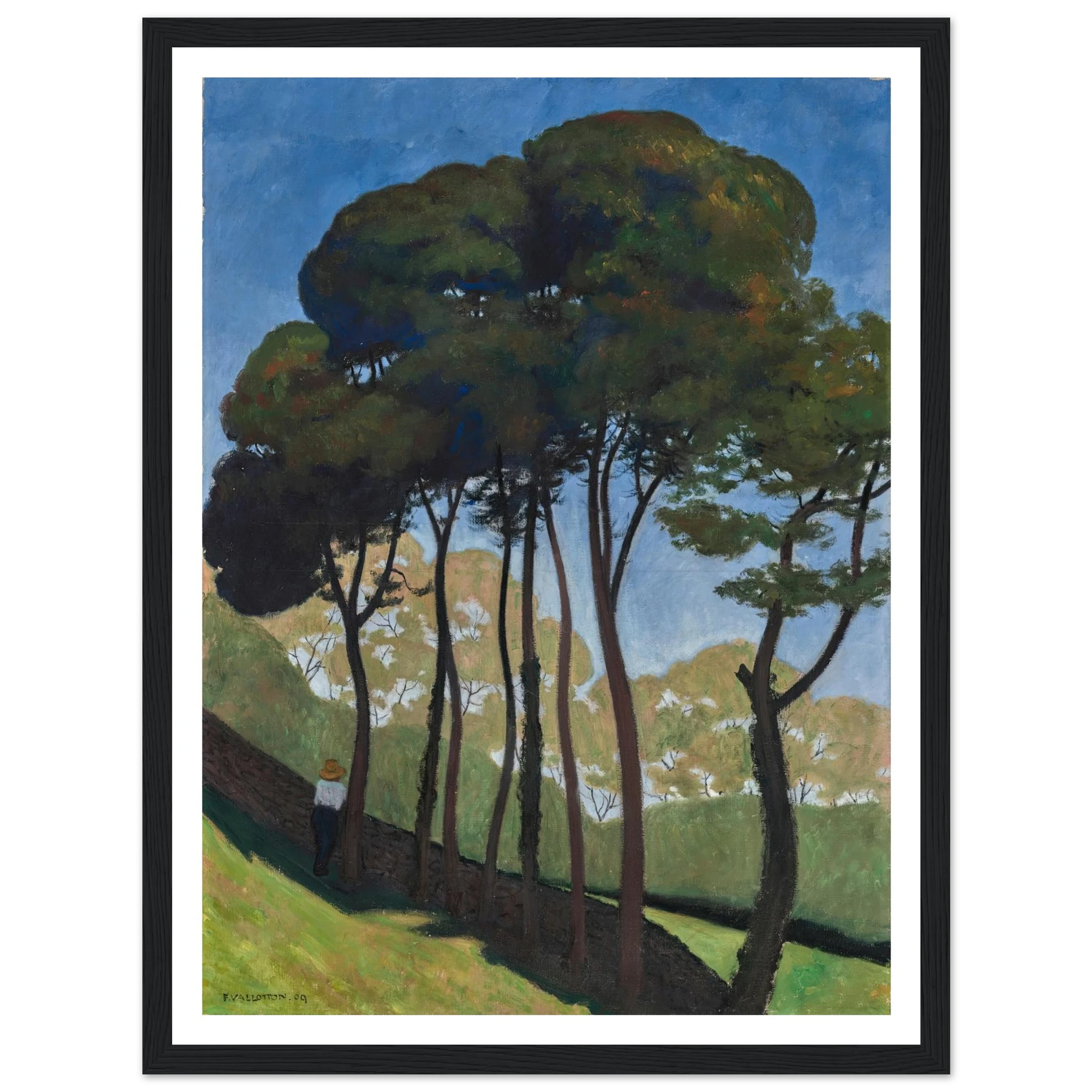 Les Grands Arbres, environs d’Honfleur (1909) Art Print | Felix Vallotton-Quipham Collections
