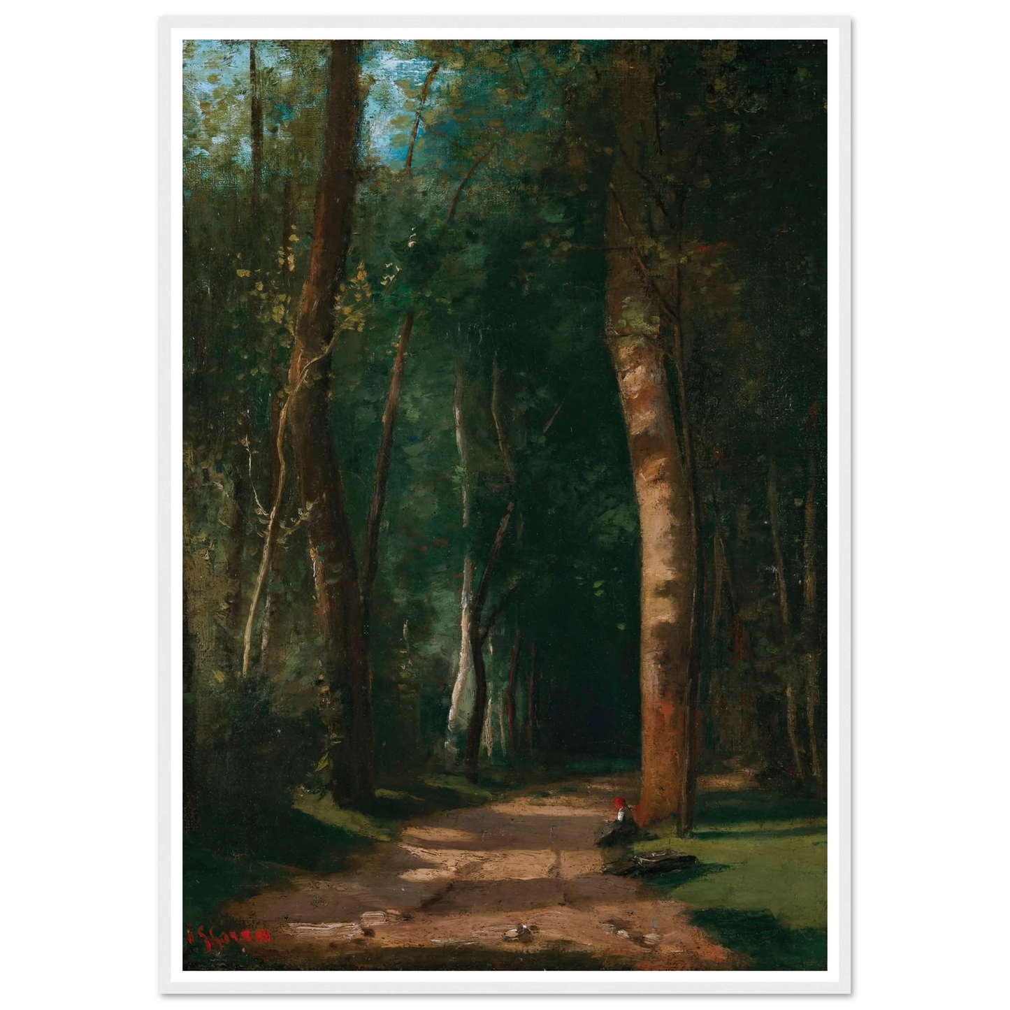 Allée Dans Une Fôret Art Print | Camille Pissarro-Quipham Collections