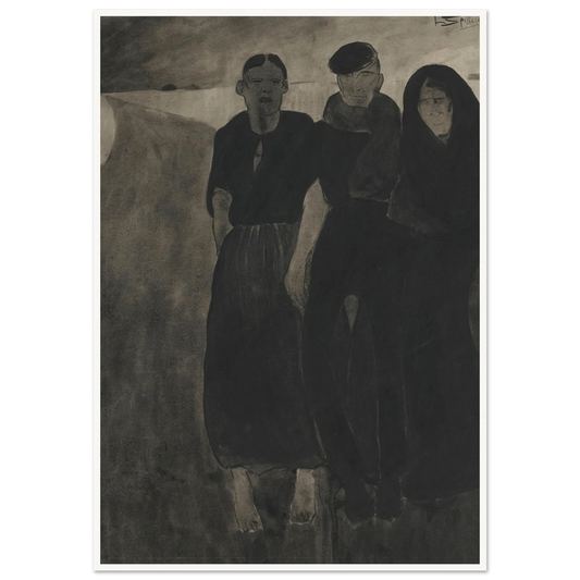 Fishermen And Women Art Print | Leon Spilliaert-Quipham Collections