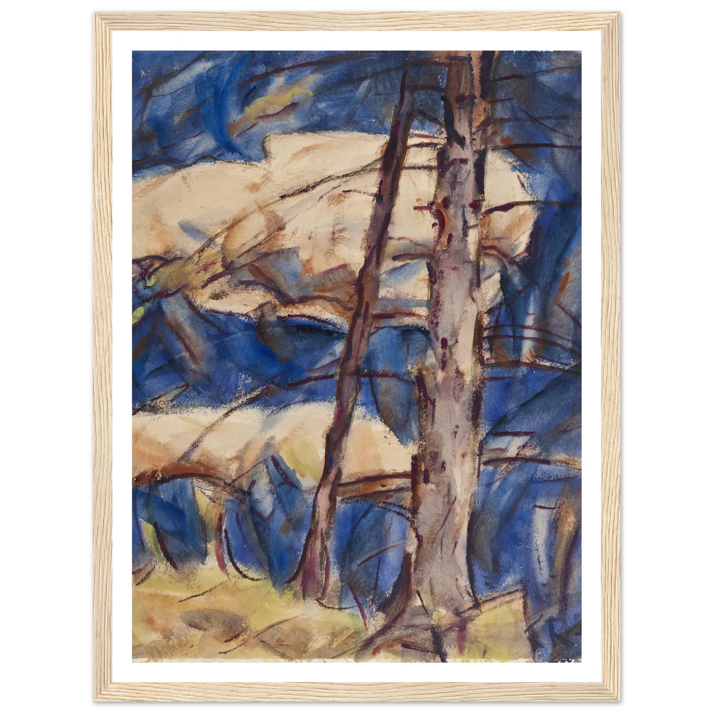 Bare Conifers (1921) Art Print | Christian Rohlfs-Quipham Collections