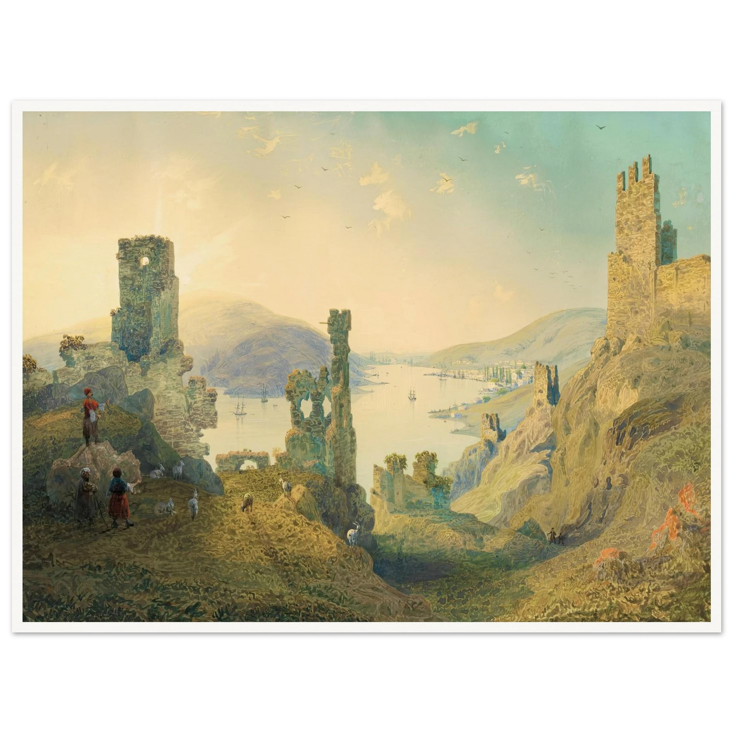 Paysage de Crimée (1842) Art Print | Carlo Bossoli-Quipham Collections