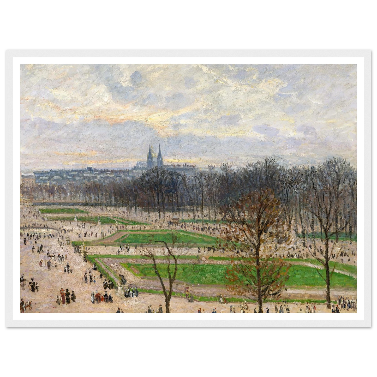 The Garden of the Tuileries on a Winter Afternoon (1899) Art Print | Camille Pissarro-Quipham Collections