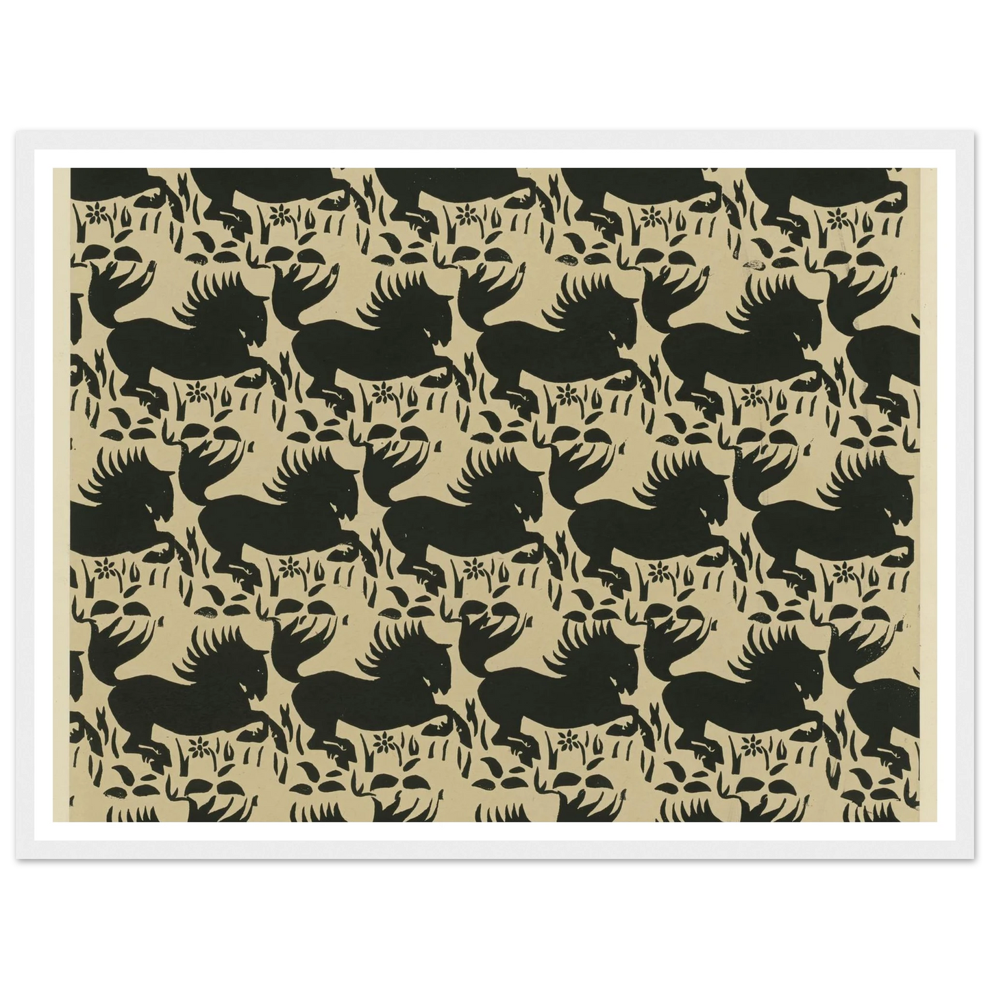 Buntpapier (Pferde) (1902 - 1906) Art Print | Maria von Uchatius-Quipham Collections
