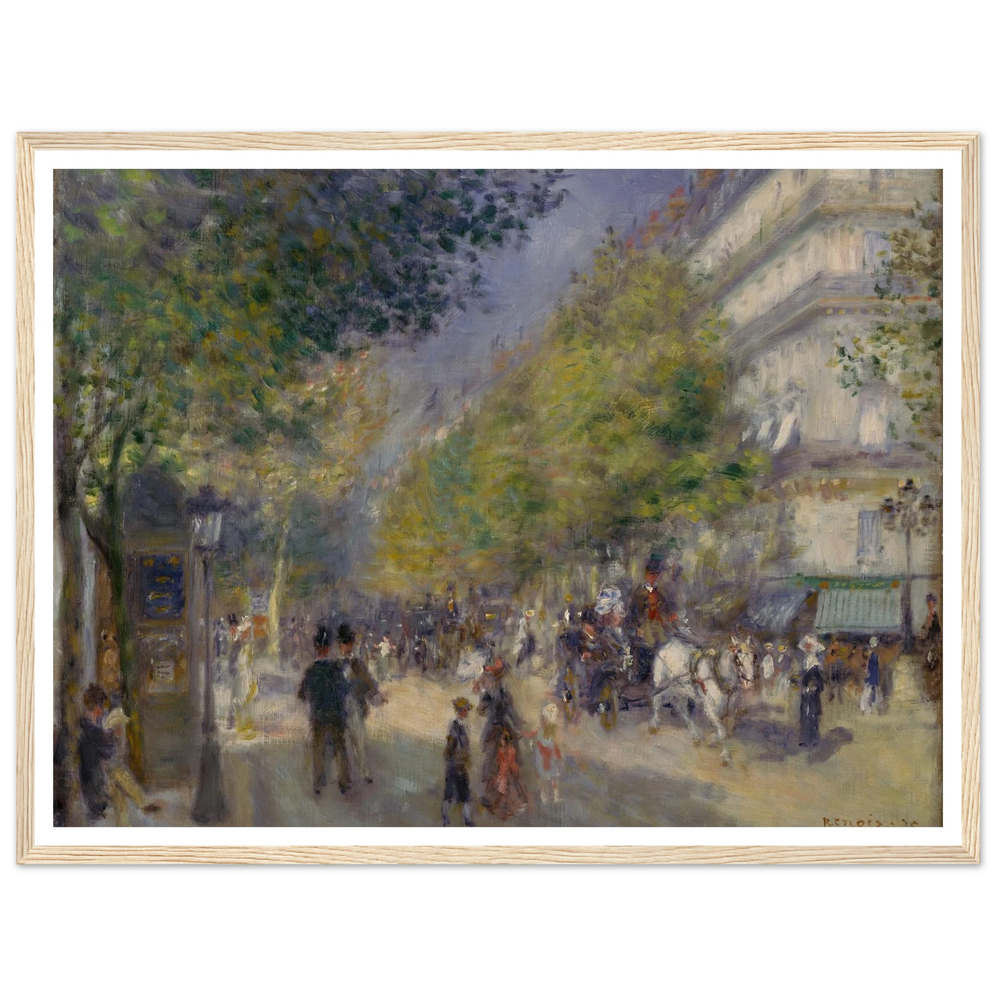 The Grands Boulevards Art Print | Pierre Auguste Renoir-Quipham Collections