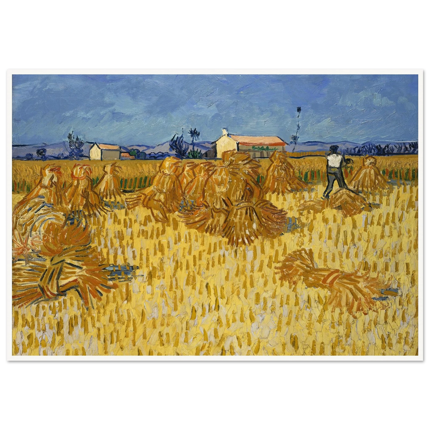 Corn Harvest in Provence Art Print | Vincent van Gogh-Quipham Collections
