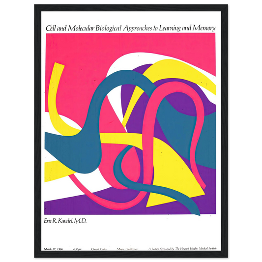 Cell and molecular biological approaches to learning and memory (1986) Art Print | National Institutes of Health - Framed Poster - 30x40 cm / 12x16″ - Black frame