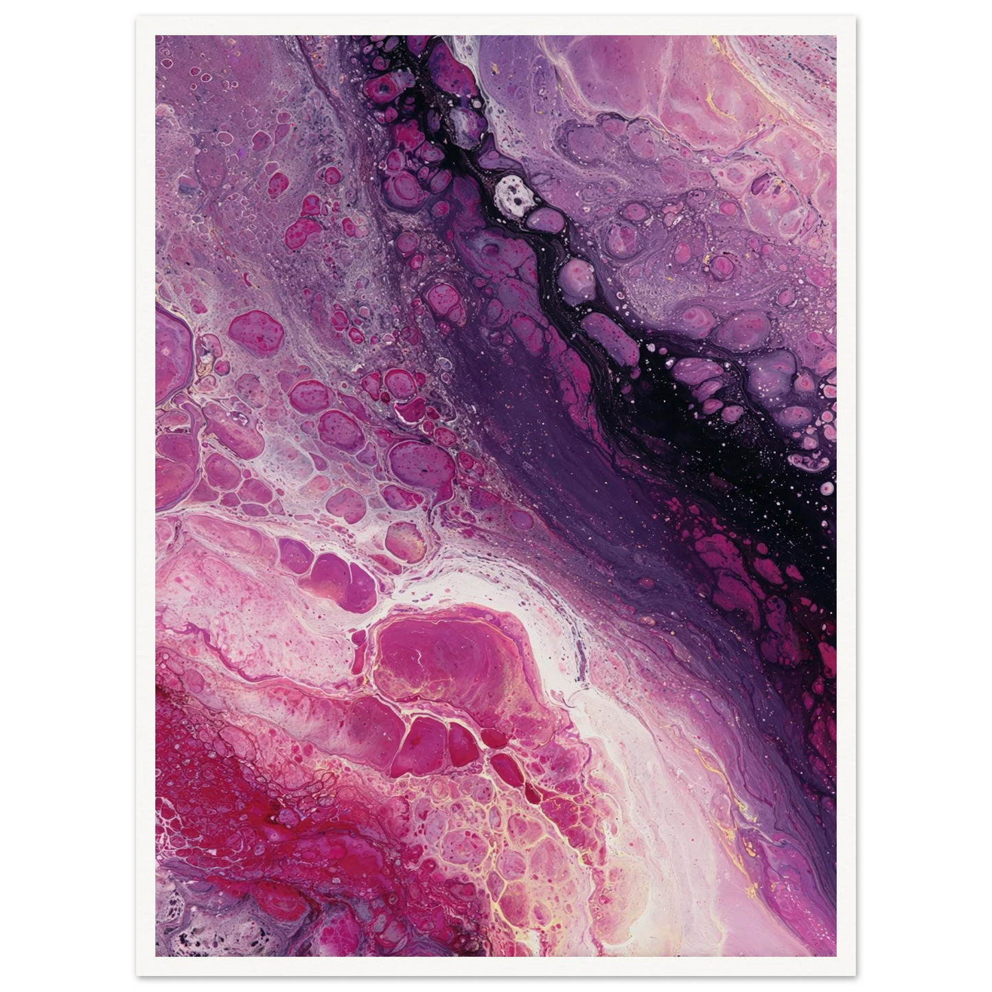 Cellular Drift - Framed Poster - 30x40 cm / 12x16″ - Black frame