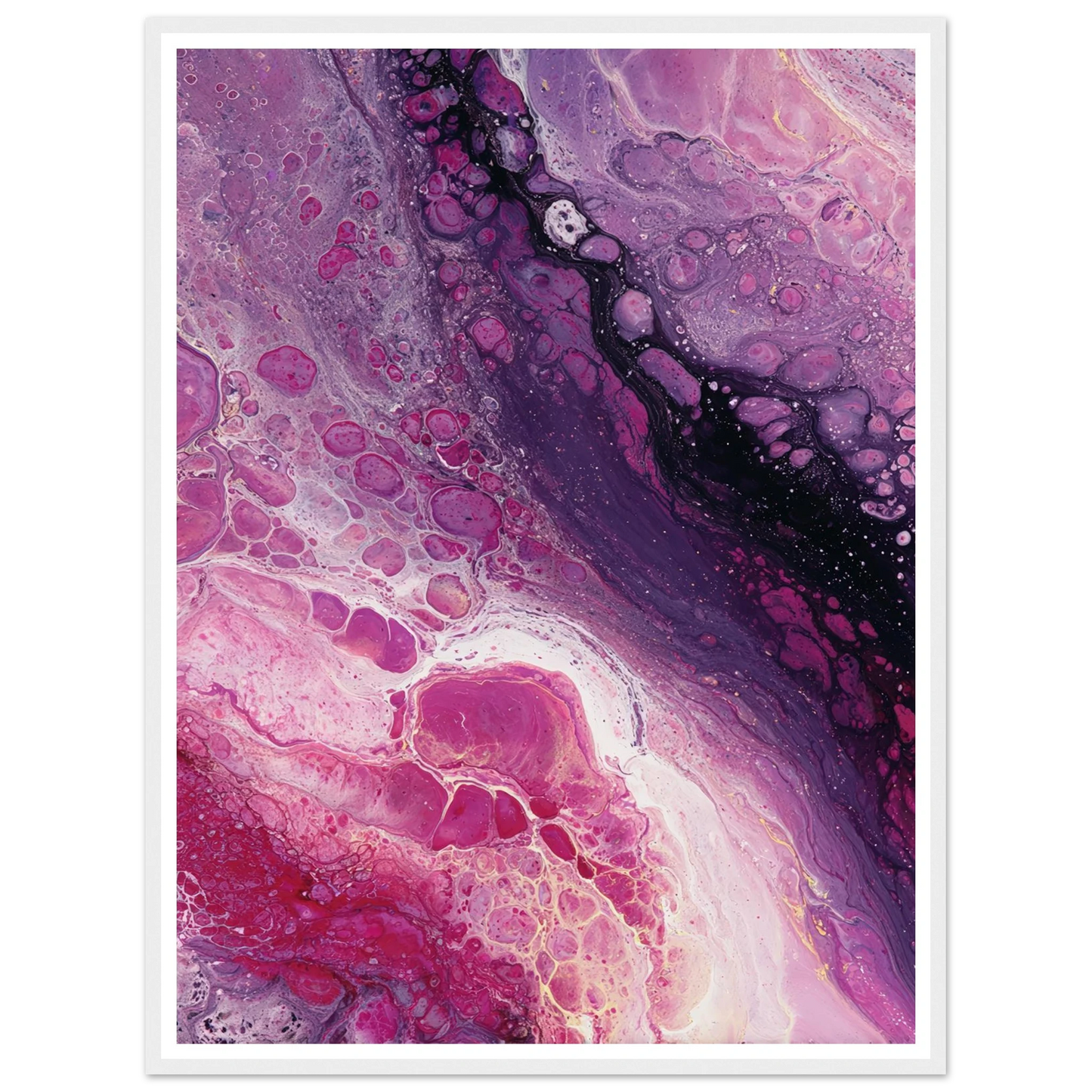Cellular Drift - Framed Poster - 30x40 cm / 12x16″ - Black frame
