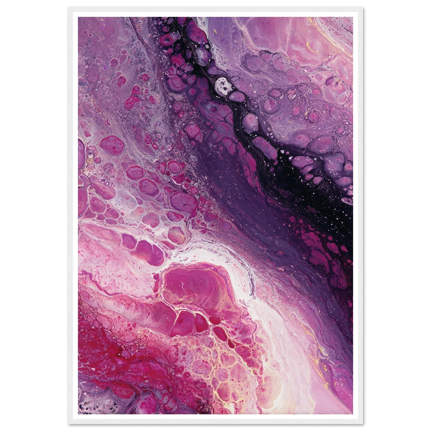 Cellular Drift - Framed Poster - 30x40 cm / 12x16″ - Black frame