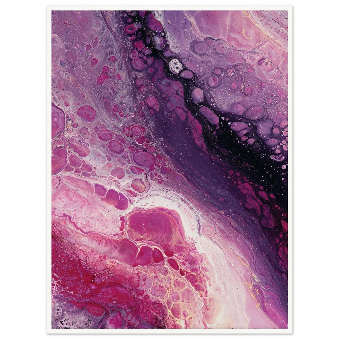 Cellular Drift - Framed Poster - 30x40 cm / 12x16″ - Black frame