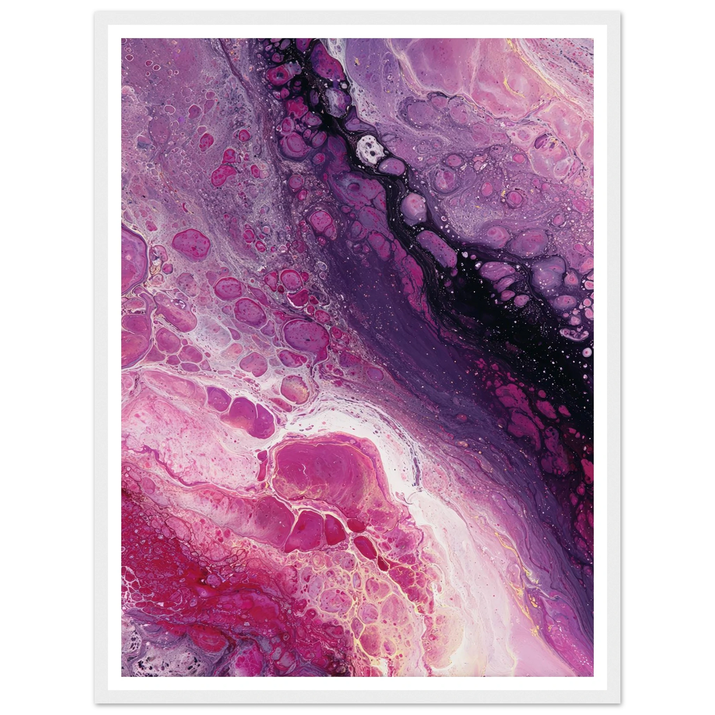 Cellular Drift - Framed Poster - 30x40 cm / 12x16″ - Black frame