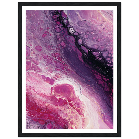 Cellular Drift - Framed Poster - 30x40 cm / 12x16″ - Black frame