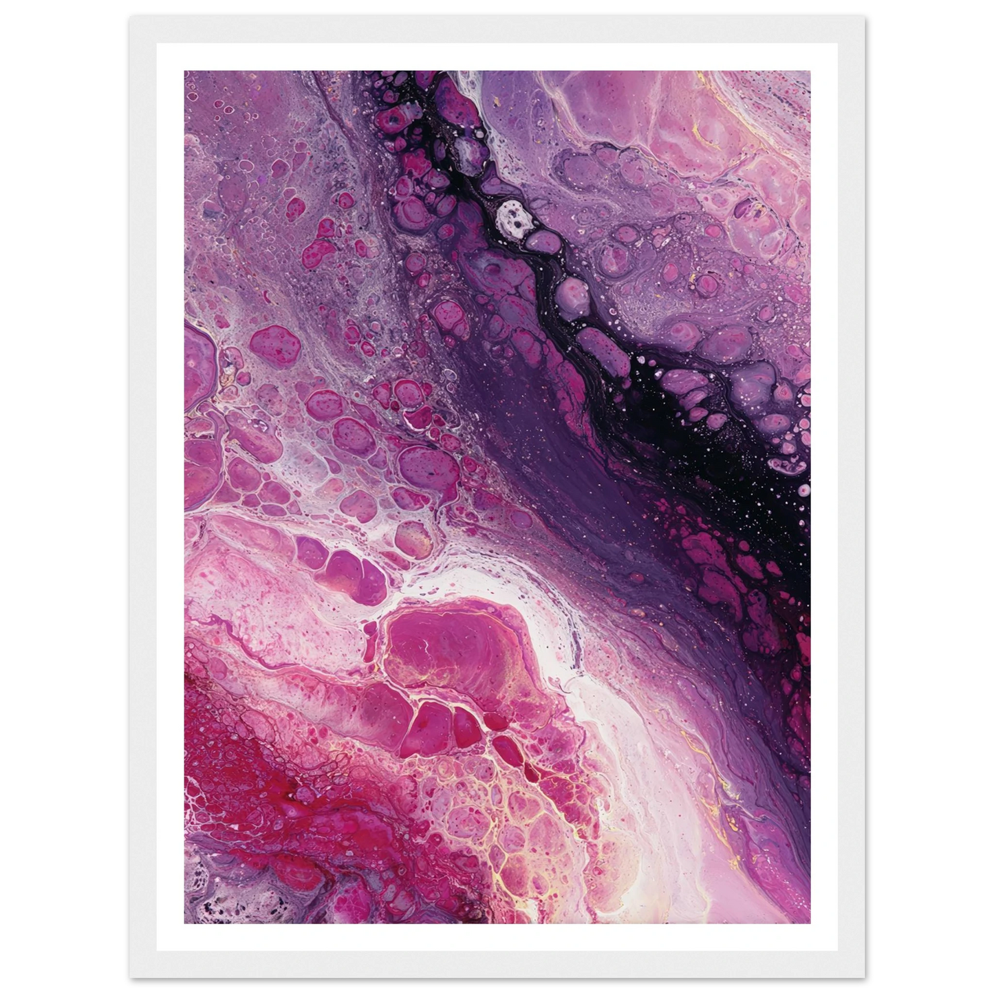 Cellular Drift - Framed Poster - 30x40 cm / 12x16″ - Black frame