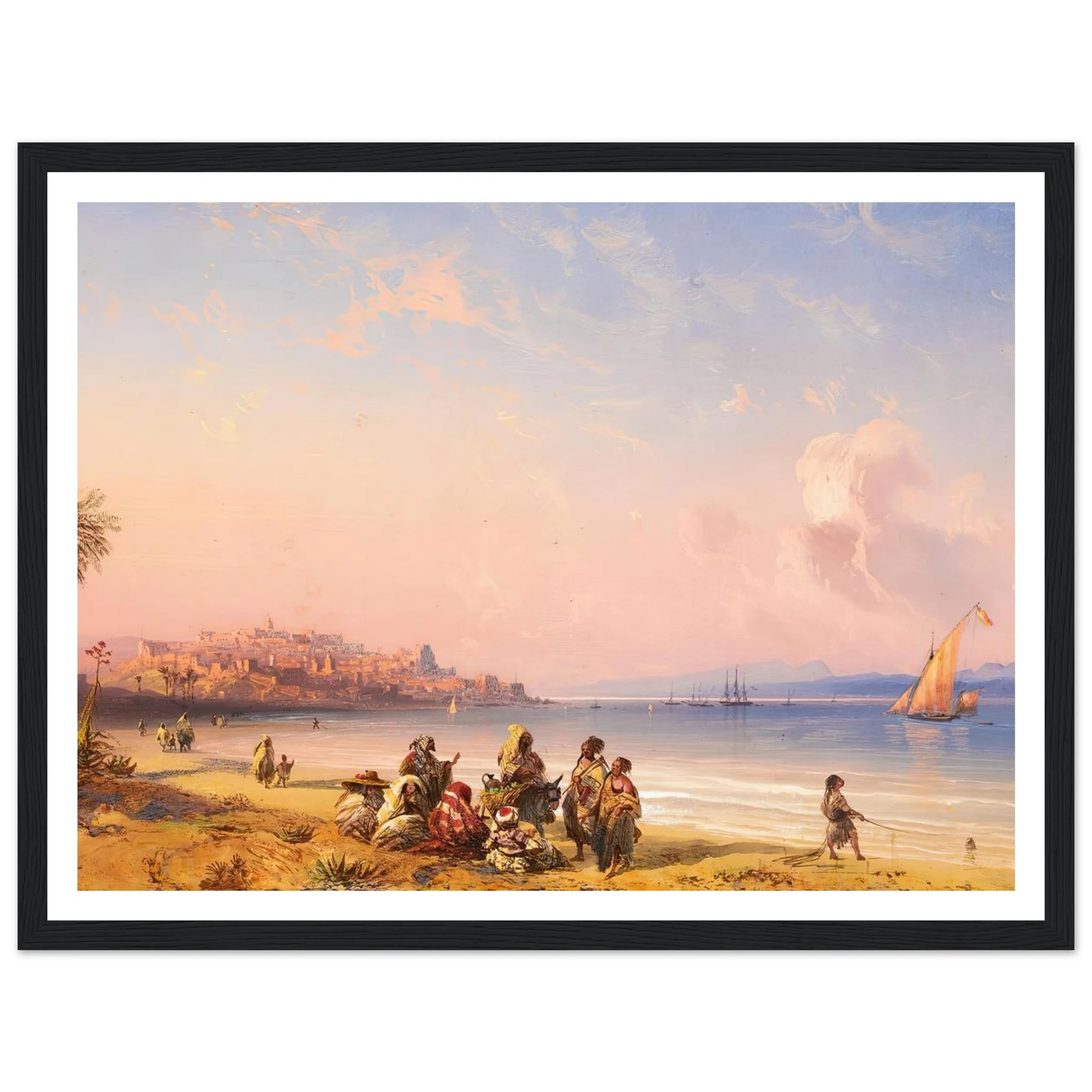 Ceuta Art Print | Carlo Bossoli - Framed Poster - 30x40 cm / 12x16″ - Black frame