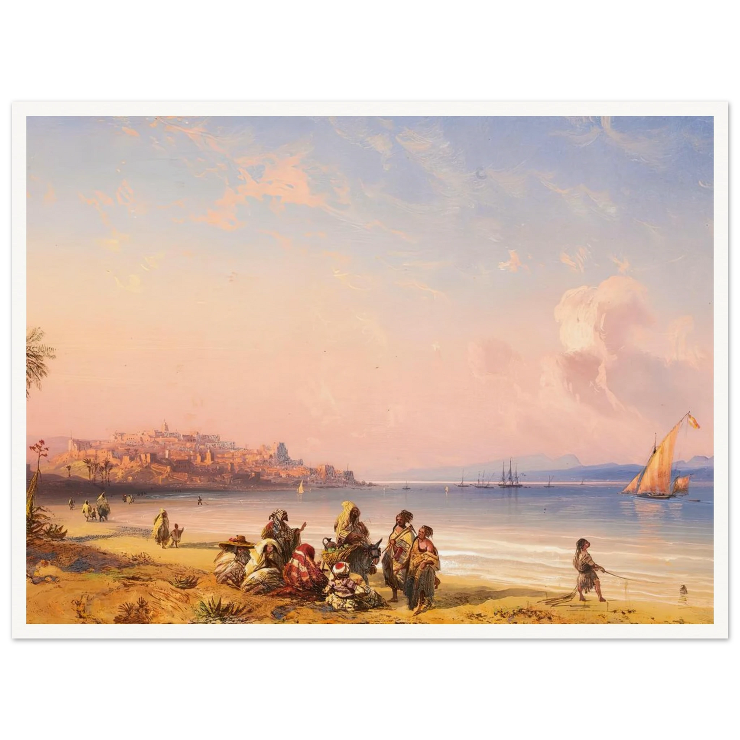 Ceuta Art Print | Carlo Bossoli - Framed Poster - 30x40 cm / 12x16″ - Black frame