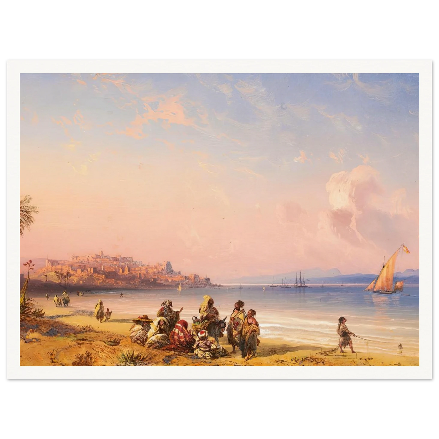 Ceuta Art Print | Carlo Bossoli - Framed Poster - 30x40 cm / 12x16″ - Black frame