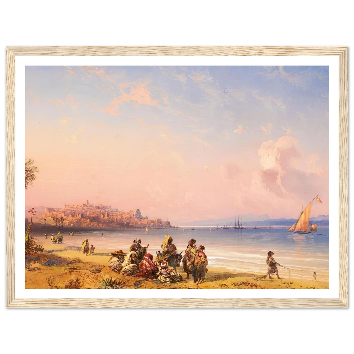 Ceuta Art Print | Carlo Bossoli - Framed Poster - 30x40 cm / 12x16″ - Black frame