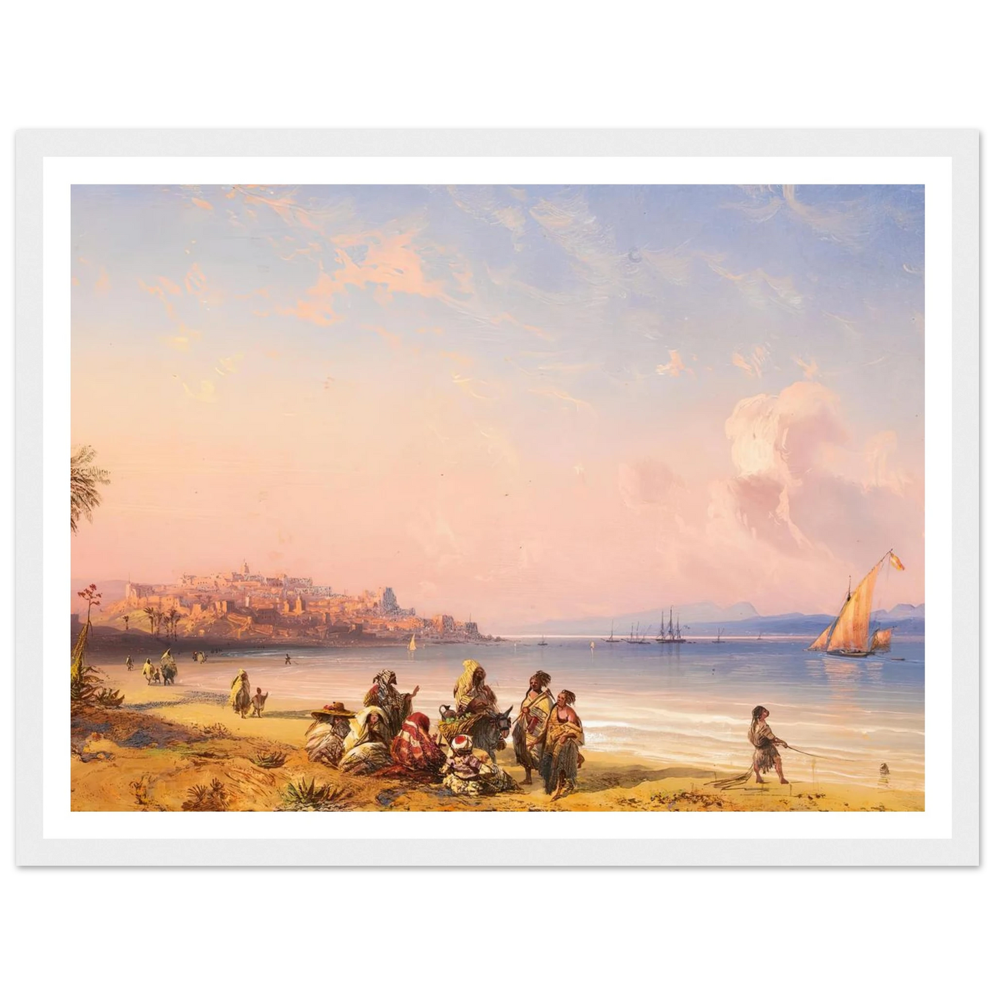 Ceuta Art Print | Carlo Bossoli - Framed Poster - 30x40 cm / 12x16″ - Black frame