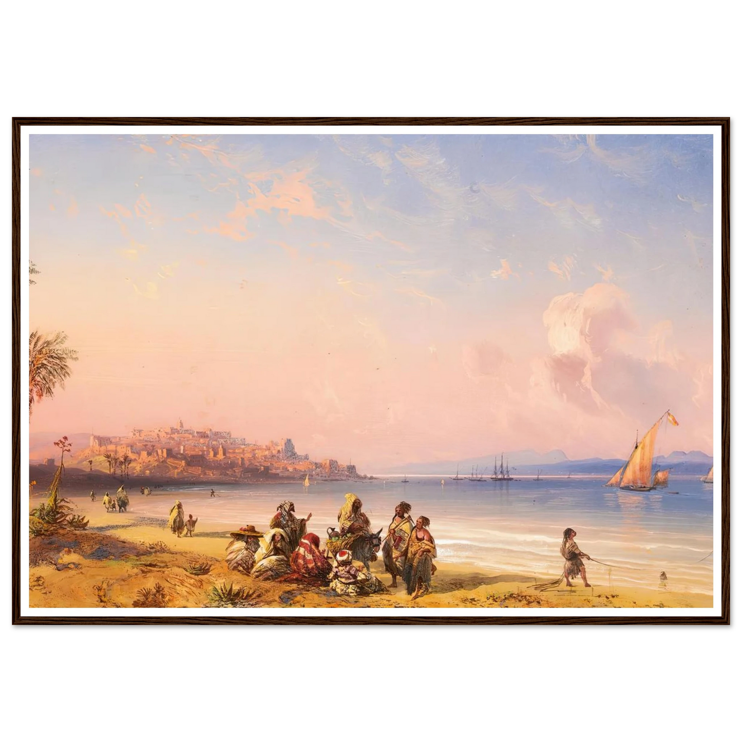 Ceuta Art Print | Carlo Bossoli - Framed Poster - 30x40 cm / 12x16″ - Black frame