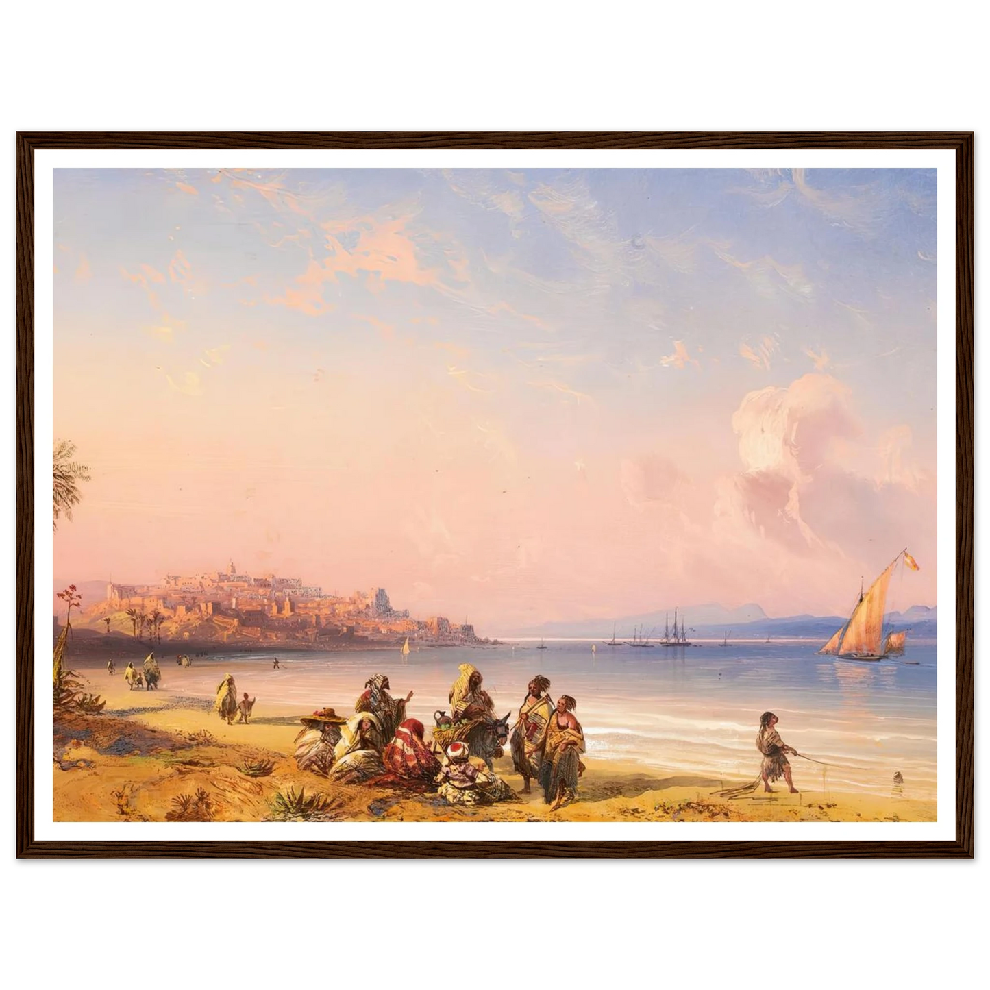 Ceuta Art Print | Carlo Bossoli - Framed Poster - 30x40 cm / 12x16″ - Black frame
