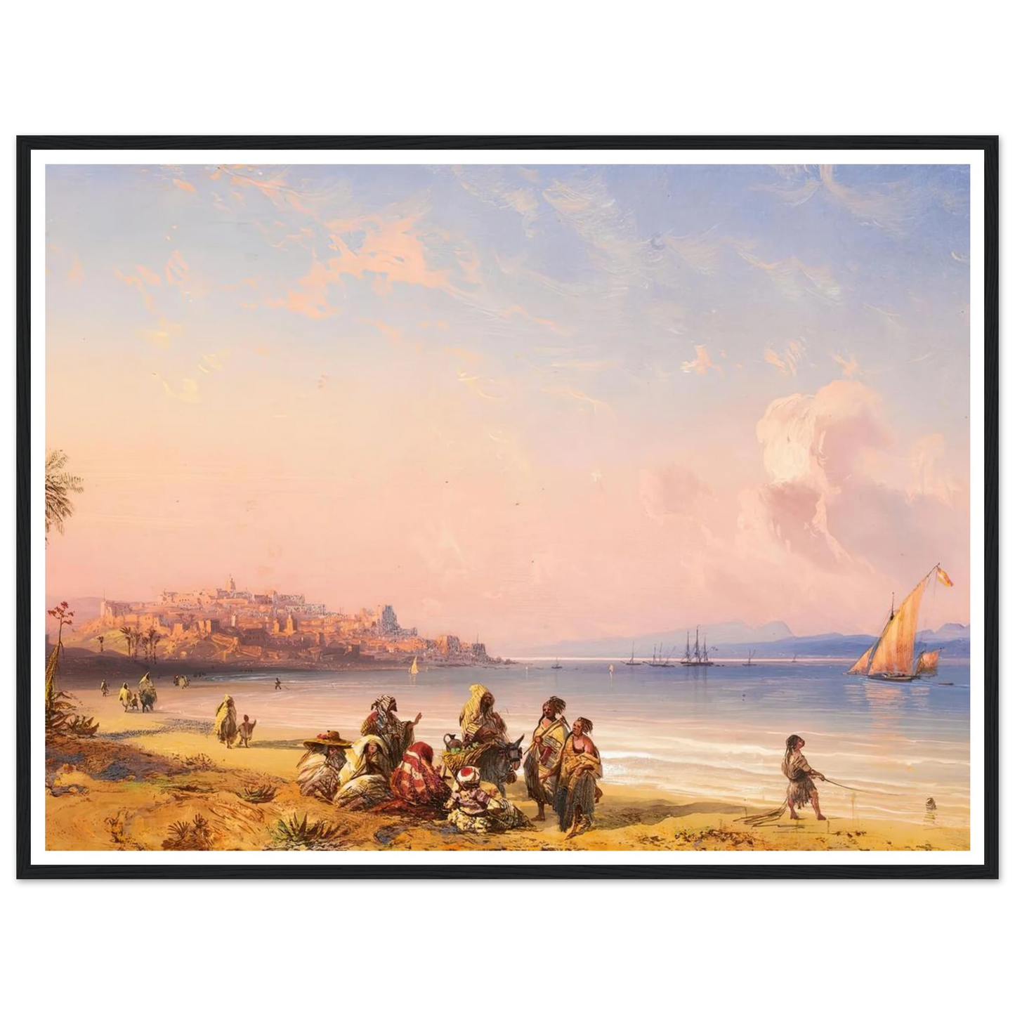 Ceuta Art Print | Carlo Bossoli - Framed Poster - 30x40 cm / 12x16″ - Black frame