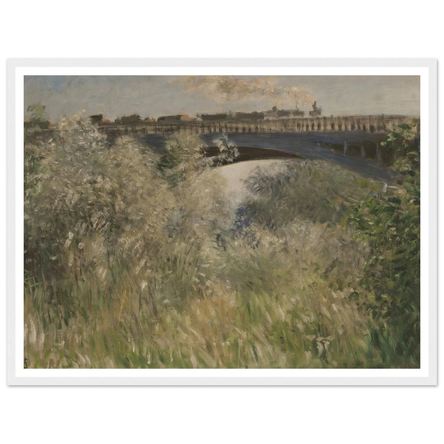Le Pont d` Argenteuil (1875) Art Print | Claude Monet-Quipham Collections