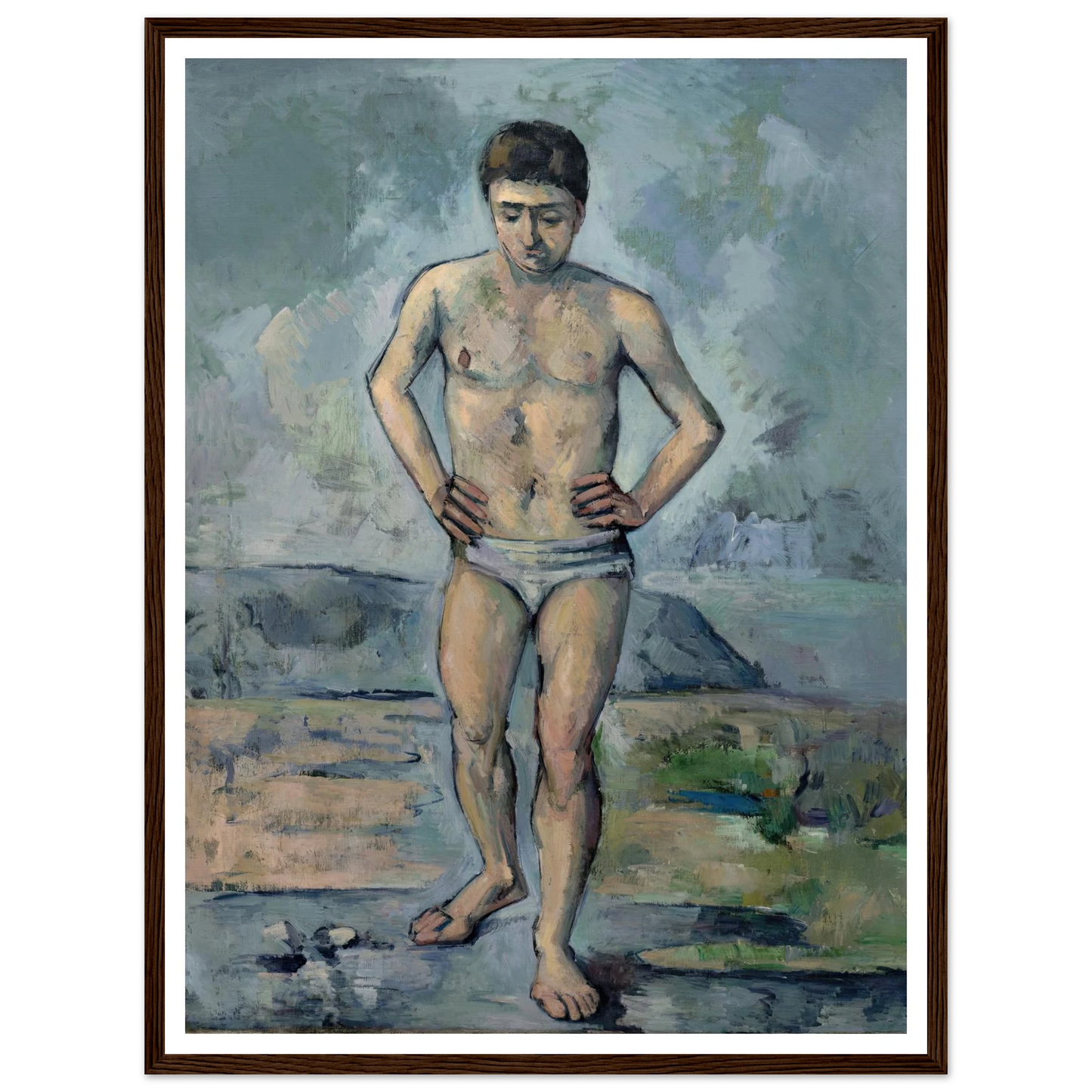 Le Grand Baigneur (1885) Art Print | Paul Cezanne-Quipham Collections