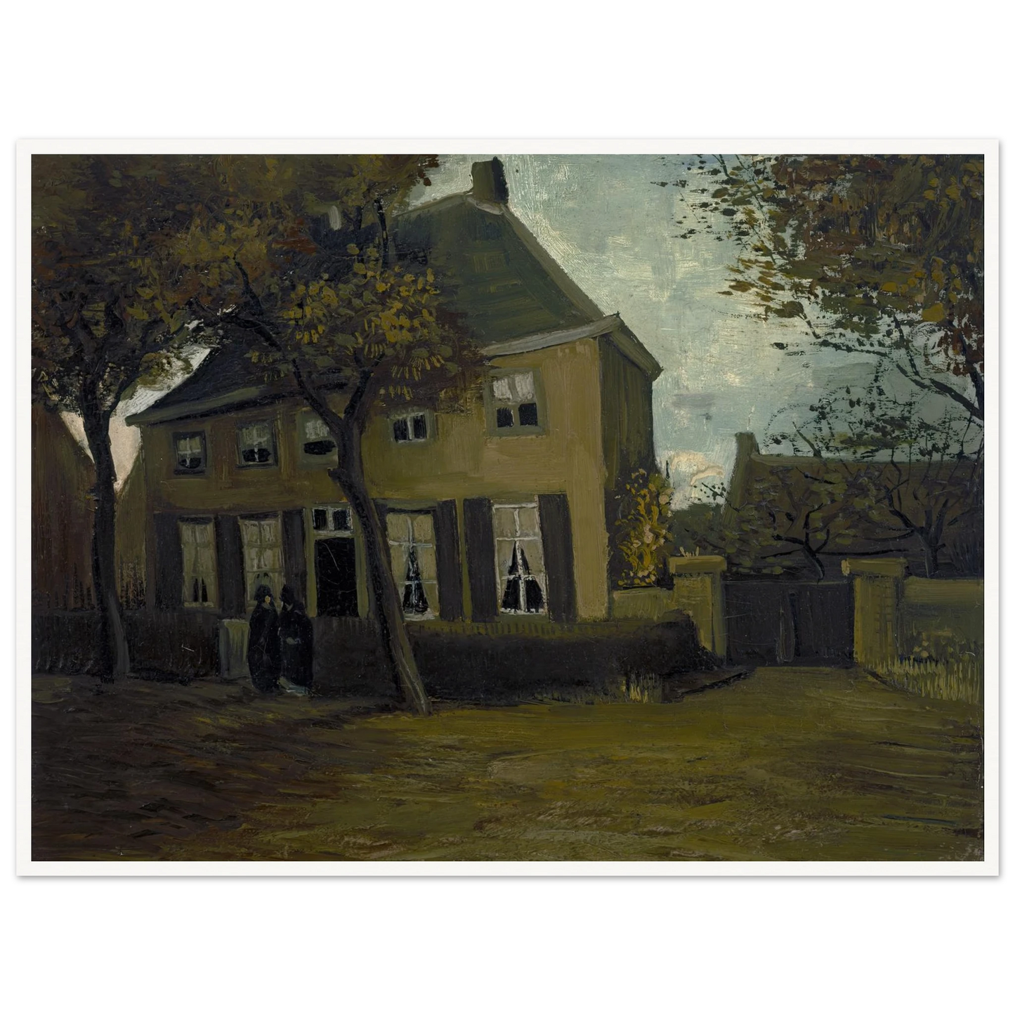 The vicarage at Nuenen (1885) Art Print | Vincent van Gogh-Quipham Collections