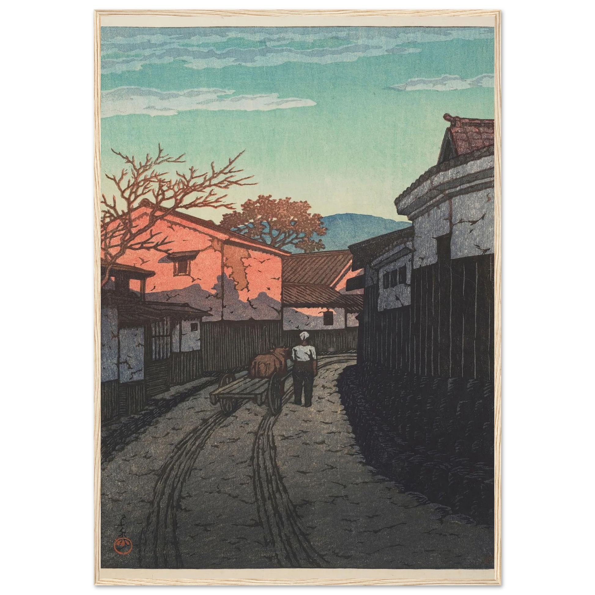 Kagawa-ken Wadahama (Wadahama in Kagawa Prefecture) (1954) Art Print | Kawase Hasui-Quipham Collections