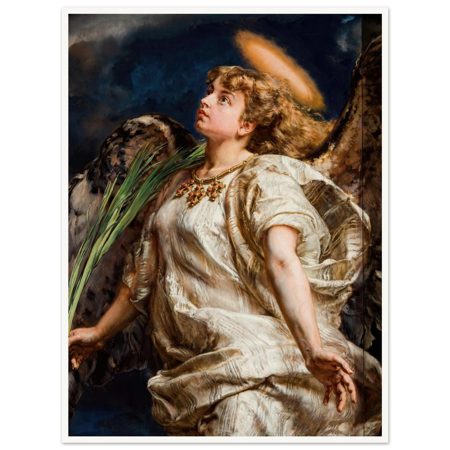 Song – study for the painting of Joan of Arc (1886) Art Print | Jan Matejko-Quipham Collections