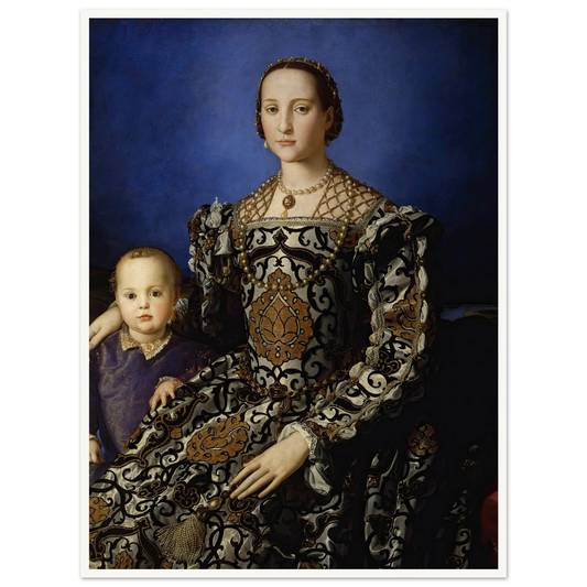 Portrait Of Eleanor Of Toledo With Her Son Giovanni De’ Medici (1544-1545) Art Print | Agnolo Bronzino-Quipham Collections