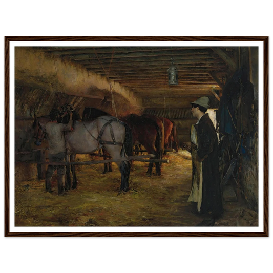 A stable (1883) Art Print | Pascal Adolphe Jean Dagnan Bouveret-Quipham Collections