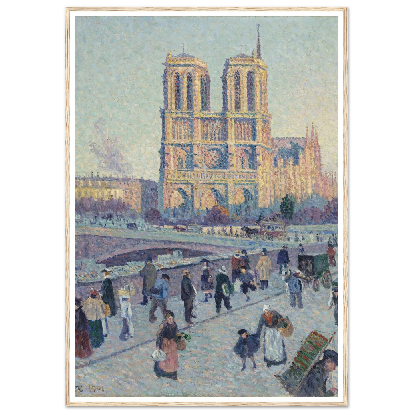The Quai Saint-Michel and Notre-Dame Art Print | Maximilien Luce-Quipham Collections
