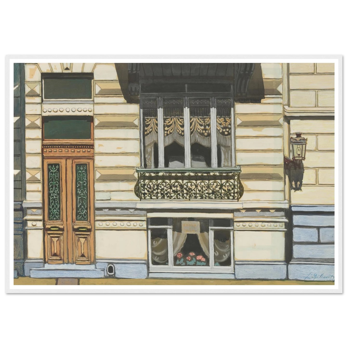 Huis in de Peter Benoitstraat, Oostende (1929) Art Print | Leon Spilliaert-Quipham Collections