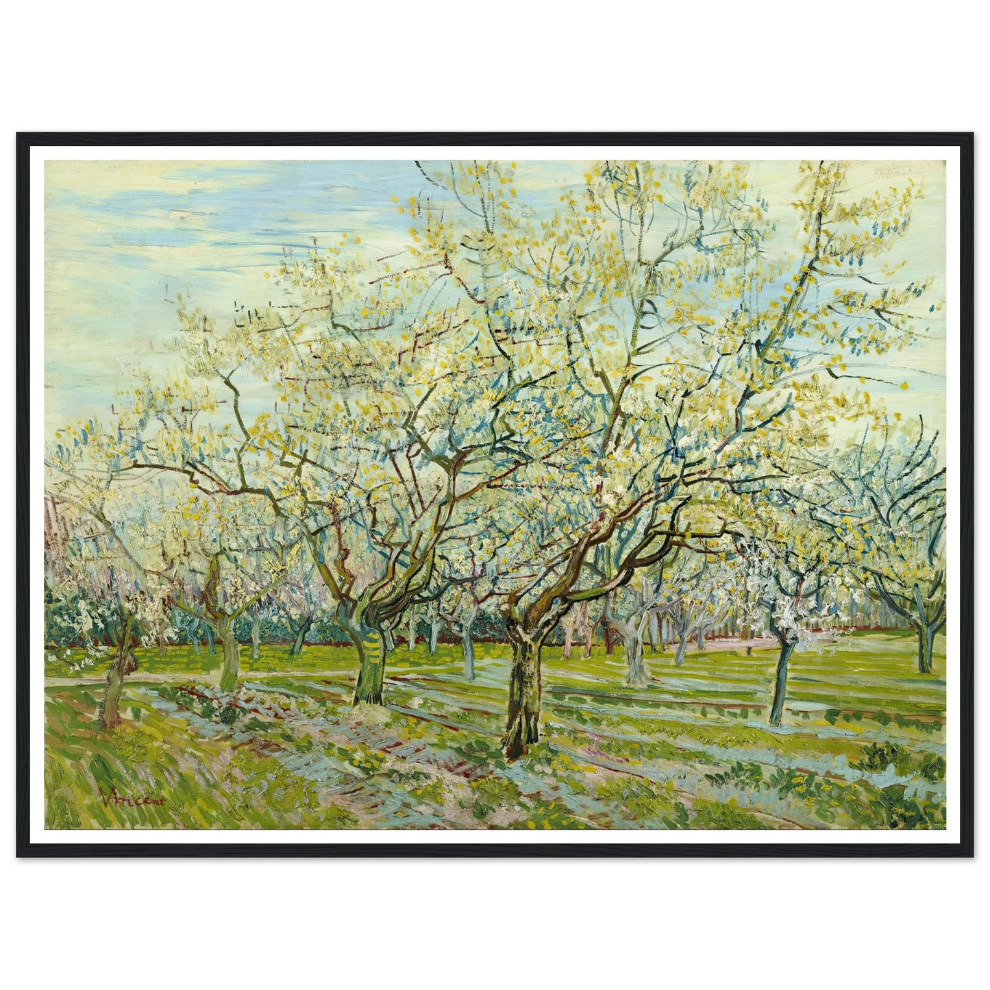 The white orchard (1888) Art Print | Vincent van Gogh-Quipham Collections