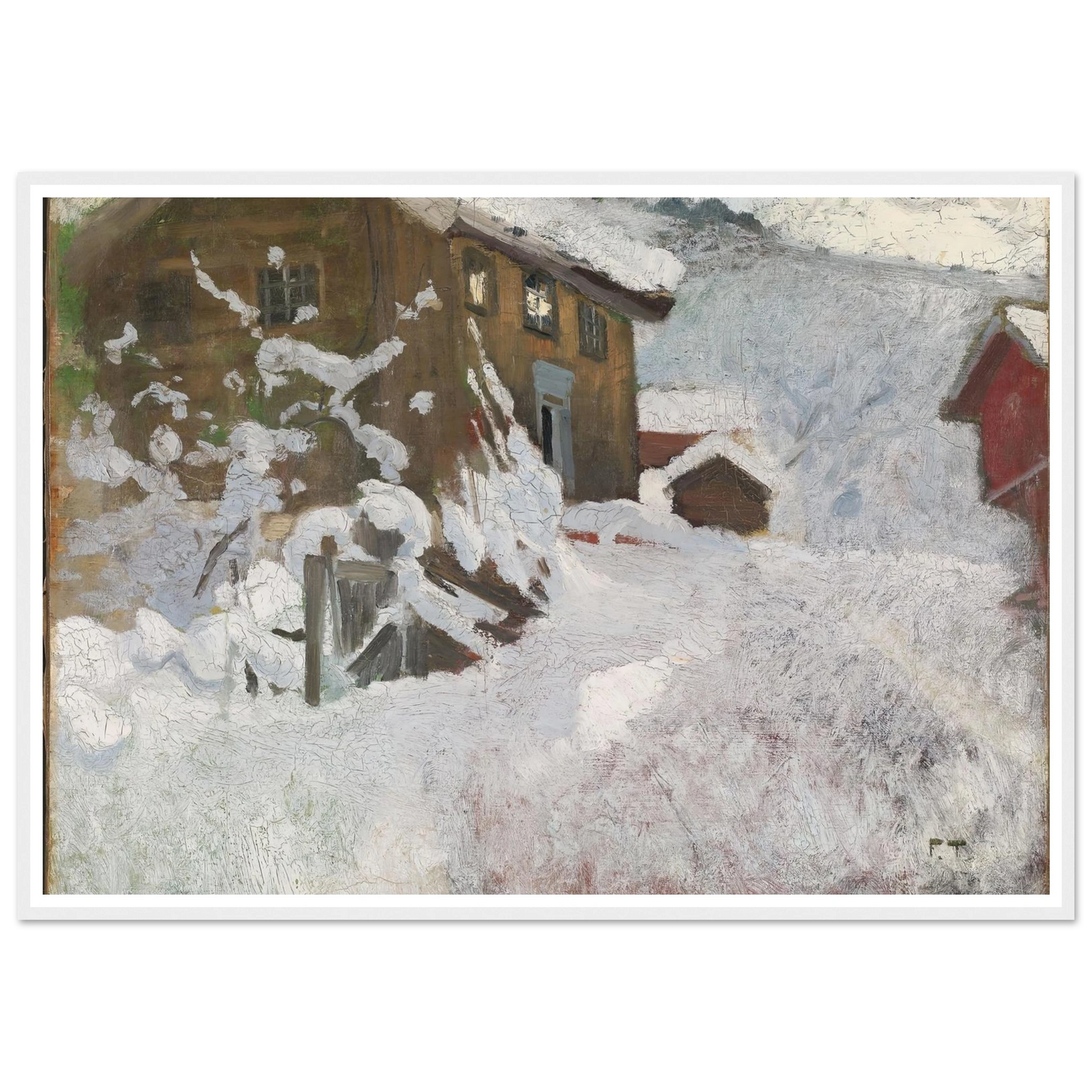 Norwegian Winter (1896) Art Print | Frits Thaulow-Quipham Collections