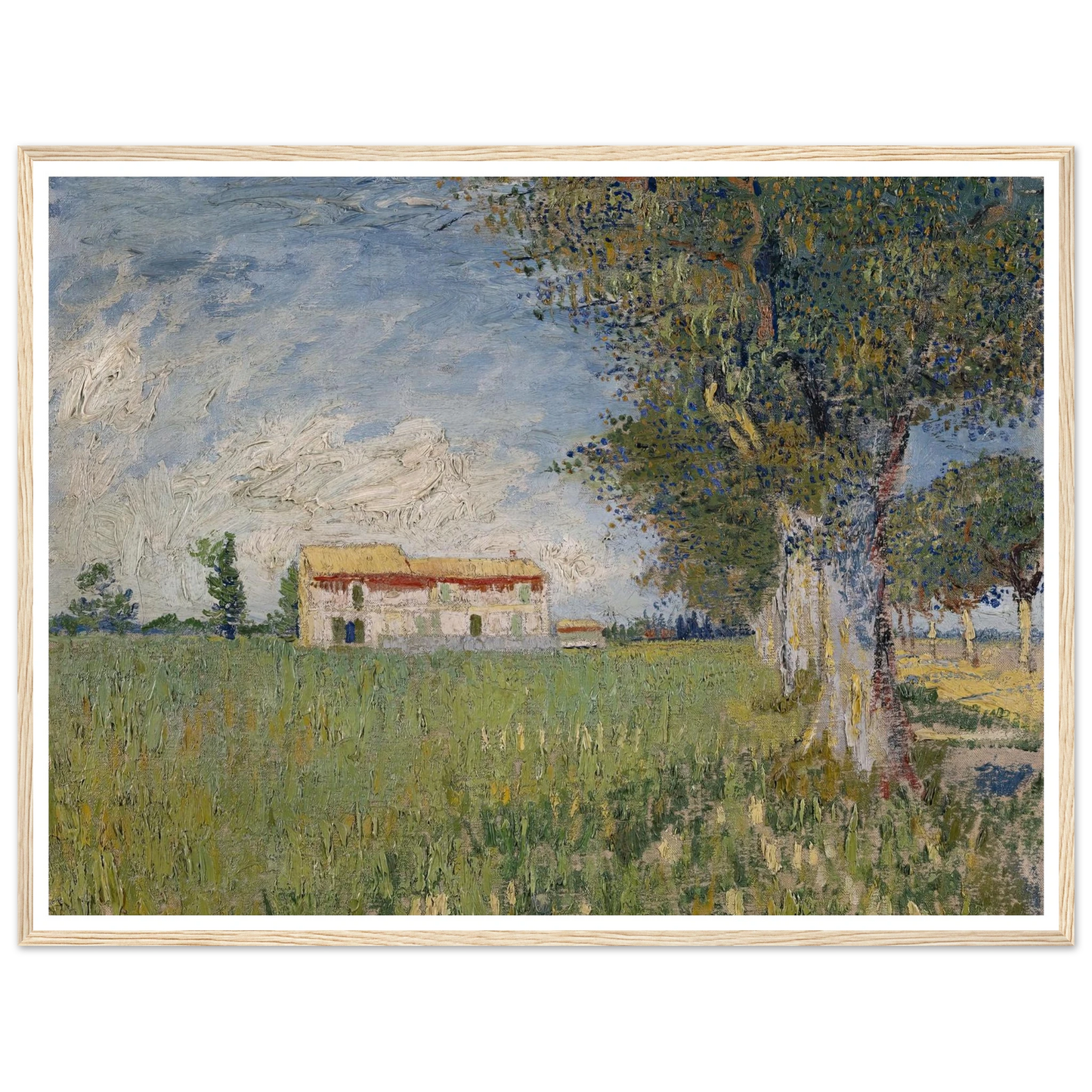 Farmhouse in a wheat field (1888) Art Print | Vincent van Gogh-Quipham Collections