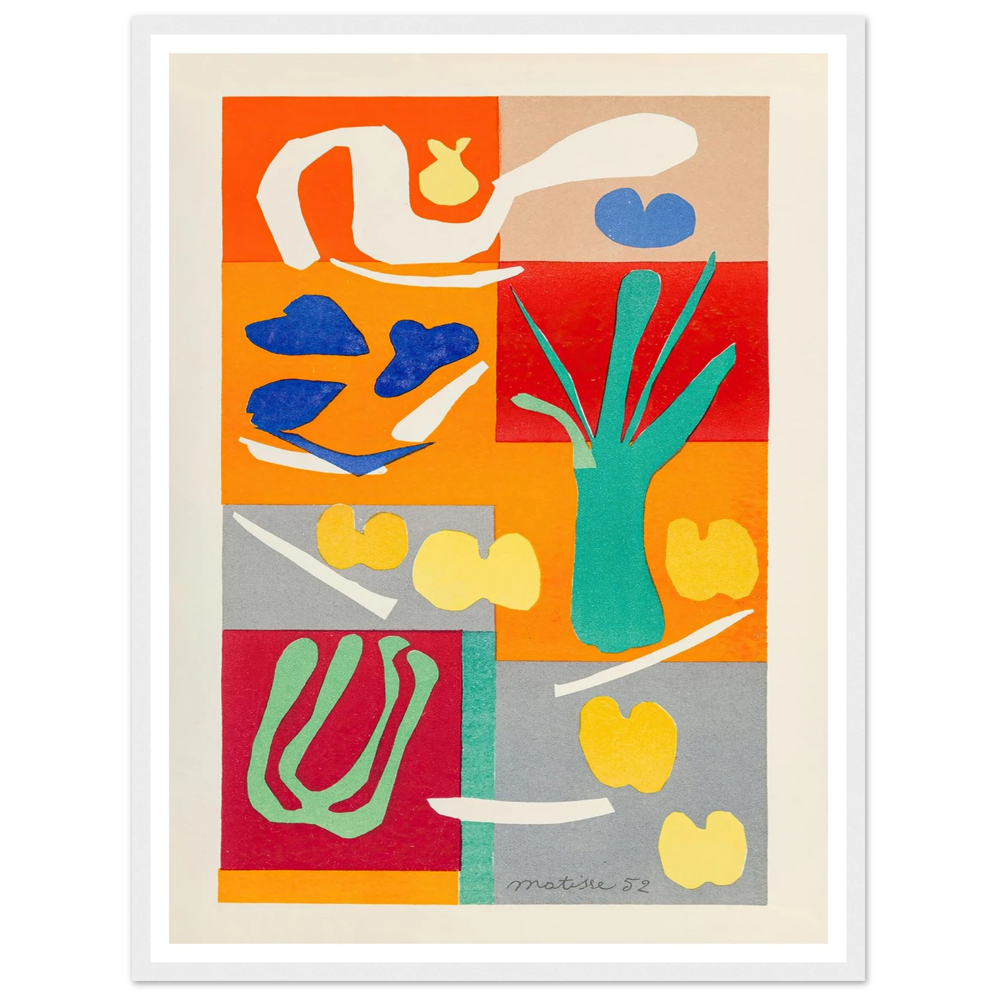 Végétaux (1952) Art Print | Henri Matisse-Quipham Collections
