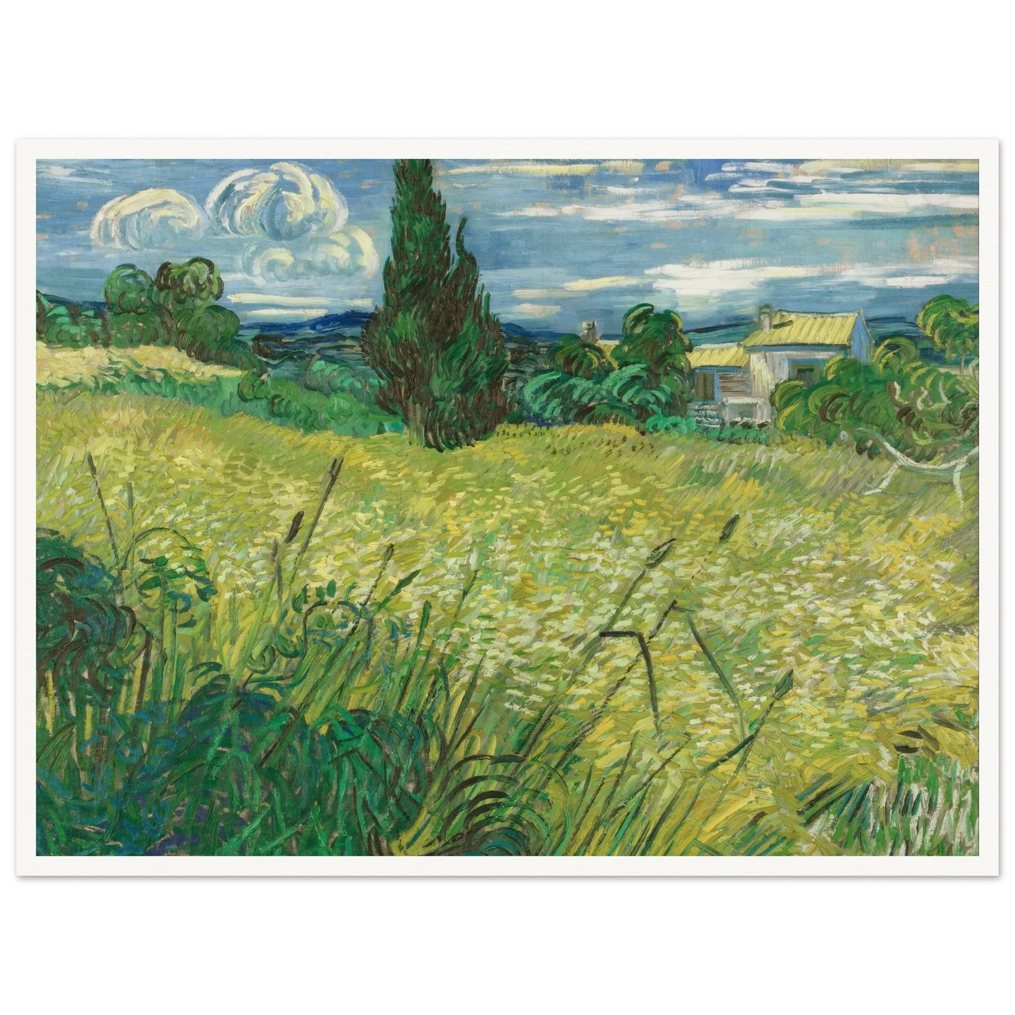 Green Field (1889) Art Print | Vincent van Gogh-Quipham Collections