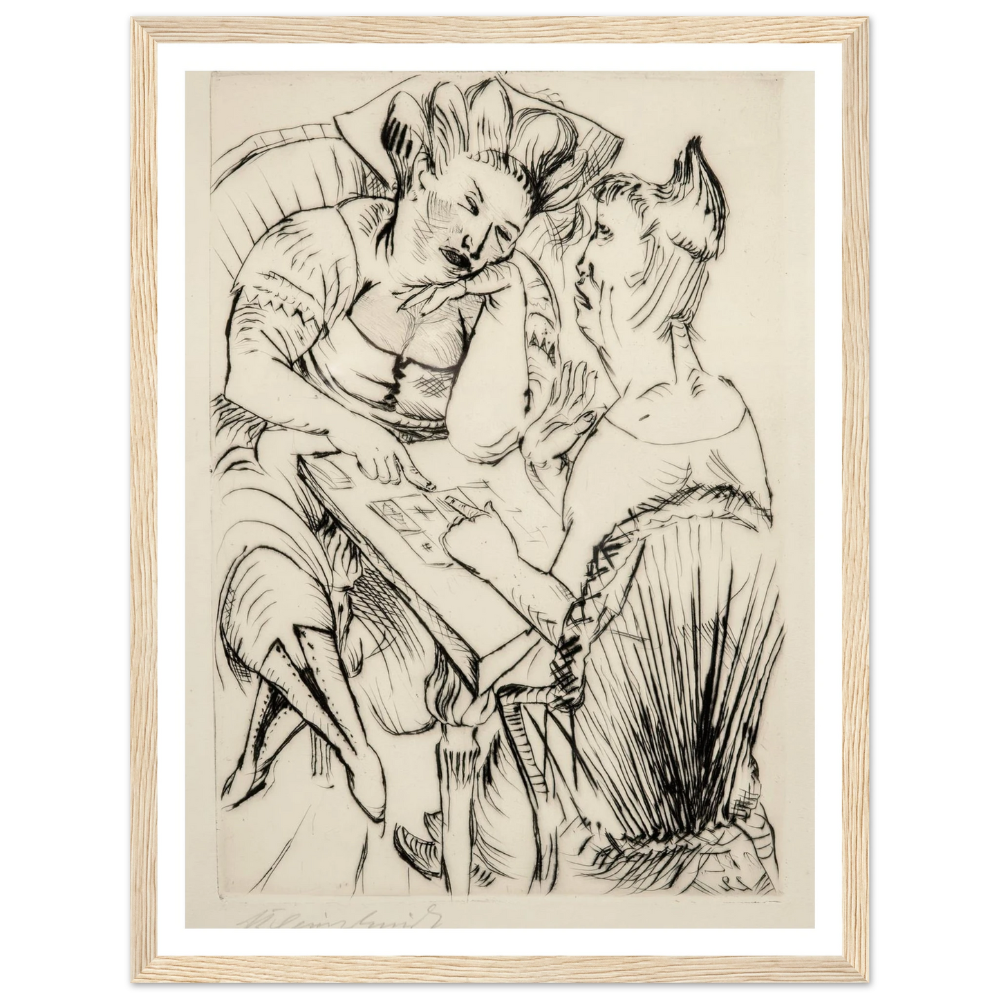 Bei der Kartenlegerin (1922) Art Print | Paul Kleinschmidt-Quipham Collections