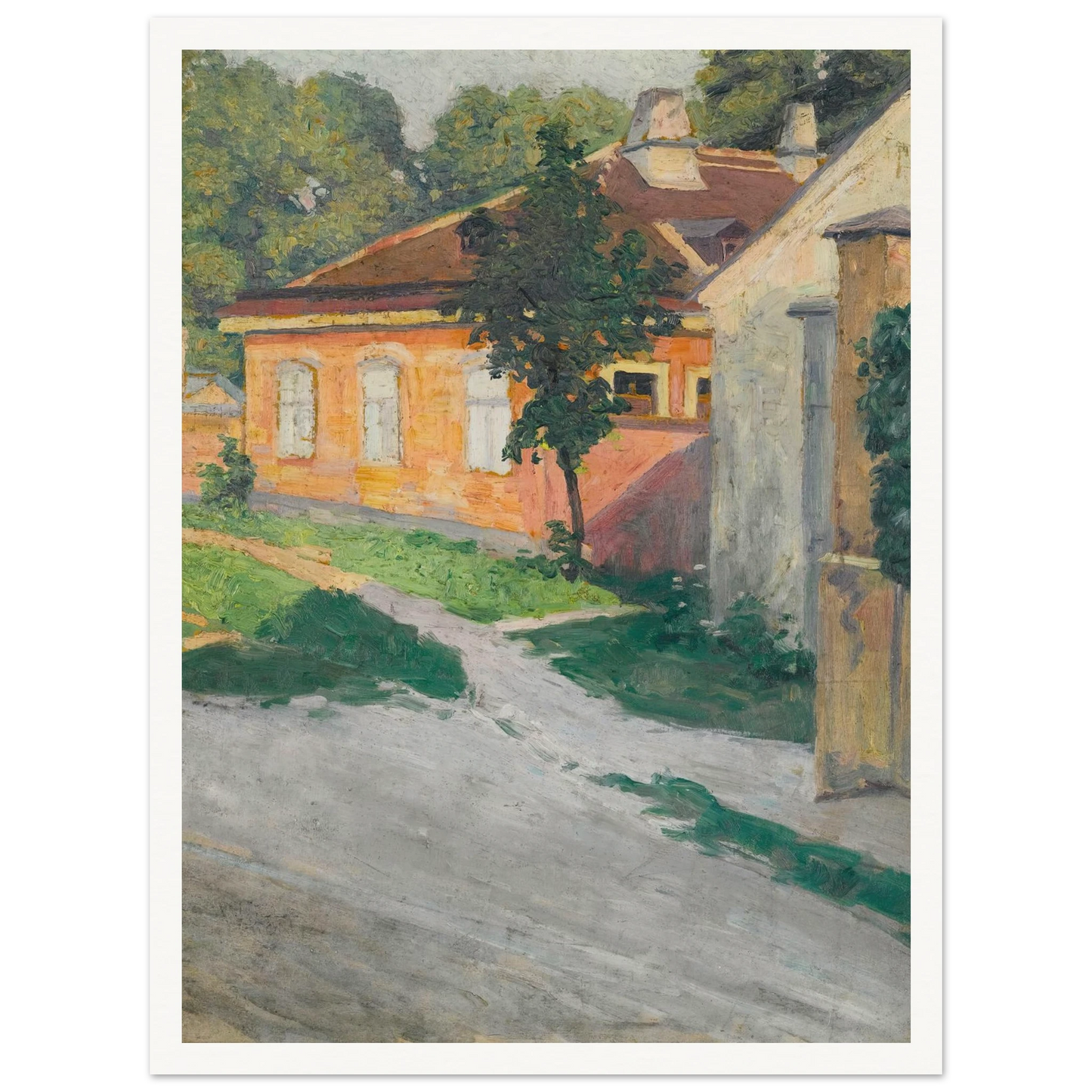 Haus In Hütteldorf (House In Hütteldorf) (1907) Art Print | Egon Schiele-Quipham Collections
