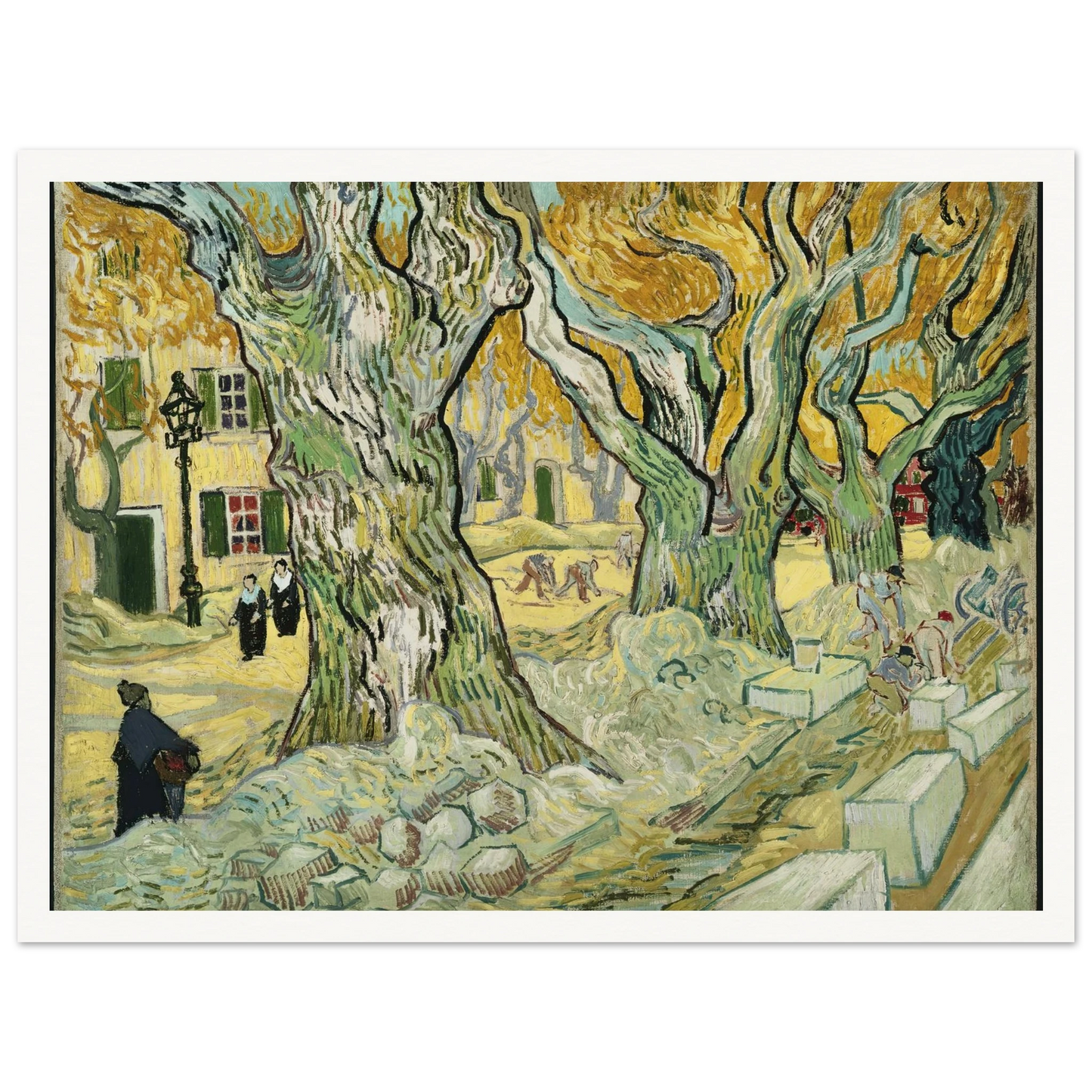 The Road Menders Art Print | Vincent van Gogh-Quipham Collections