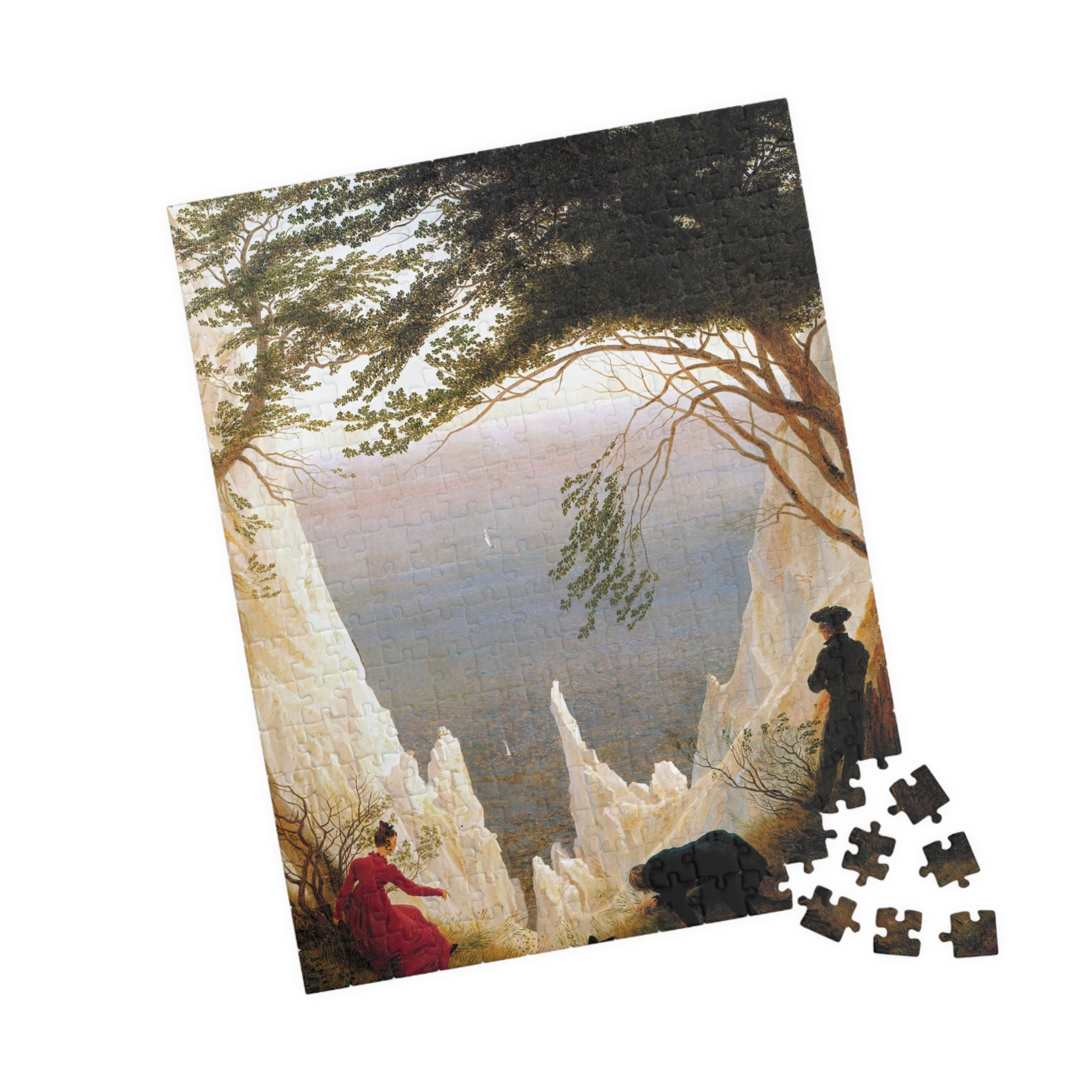 Chalk Cliffs on Rügen Puzzle | Caspar David Friedrich - - 252 pcs (Vertical) - 