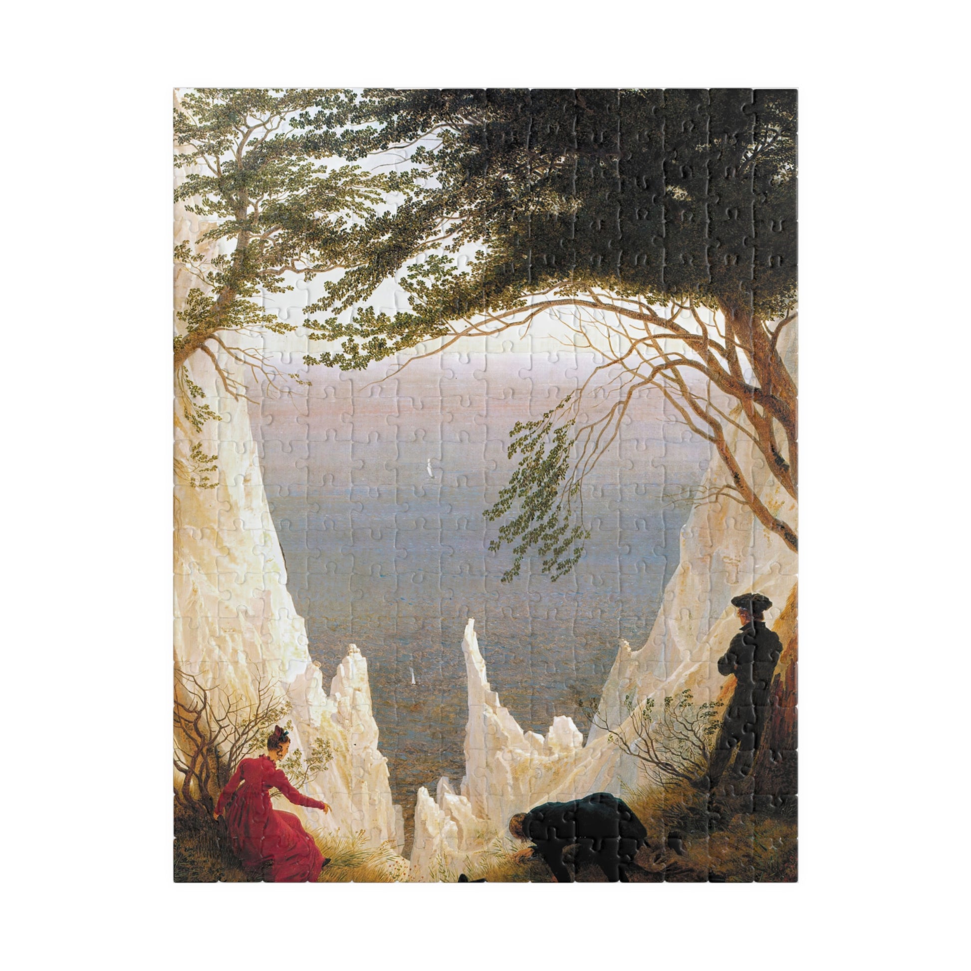 Chalk Cliffs on Rügen Puzzle | Caspar David Friedrich - - 252 pcs (Vertical) - 