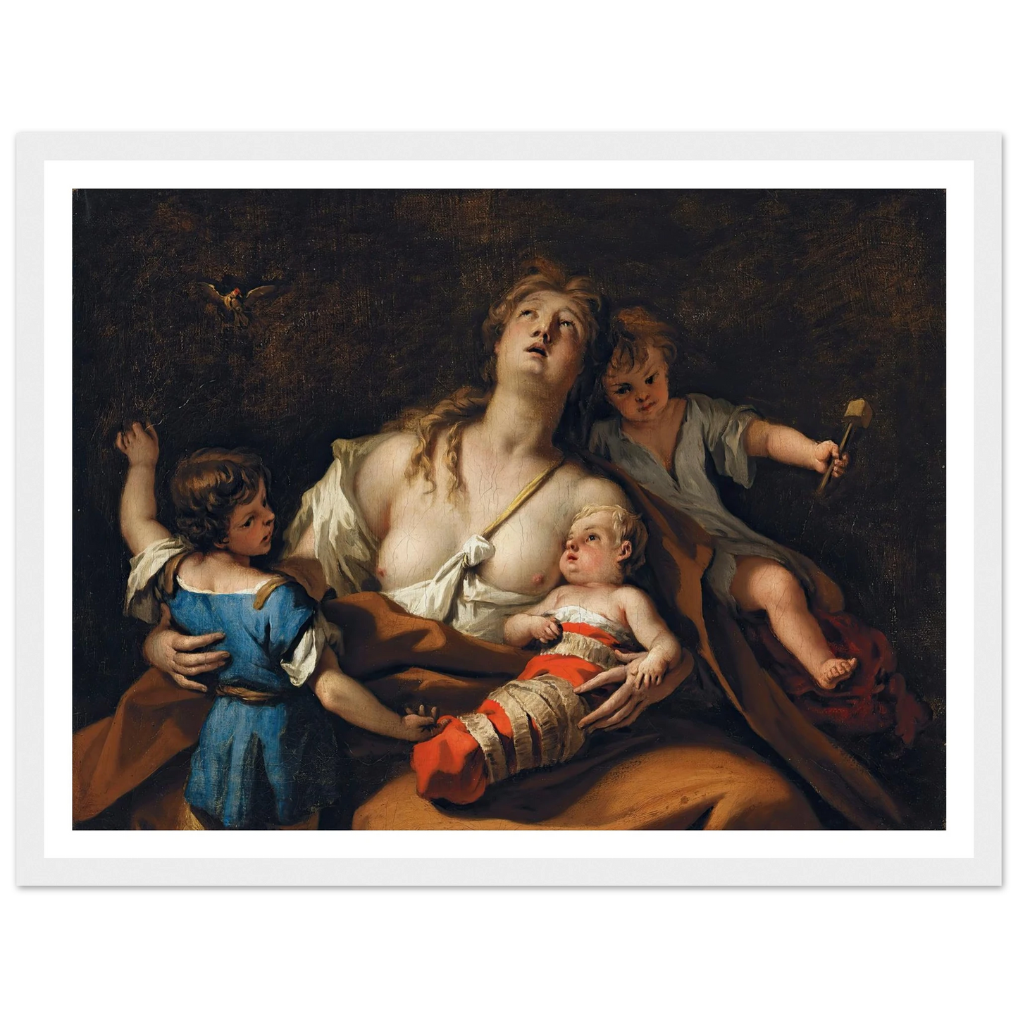 Charity Art Print | Sebastiano Ricci - Framed Poster - 30x40 cm / 12x16″ - Black frame