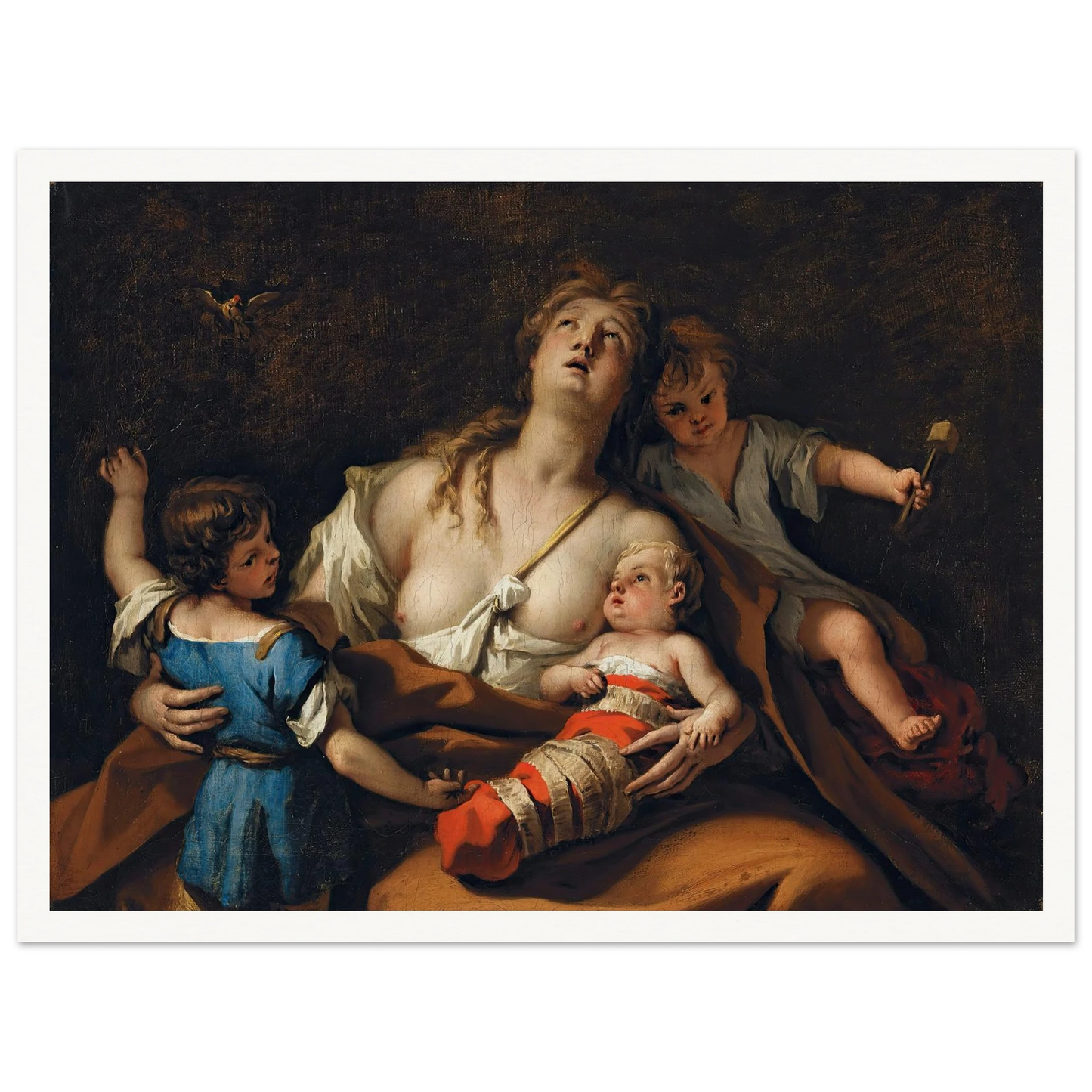 Charity Art Print | Sebastiano Ricci - Framed Poster - 30x40 cm / 12x16″ - Black frame