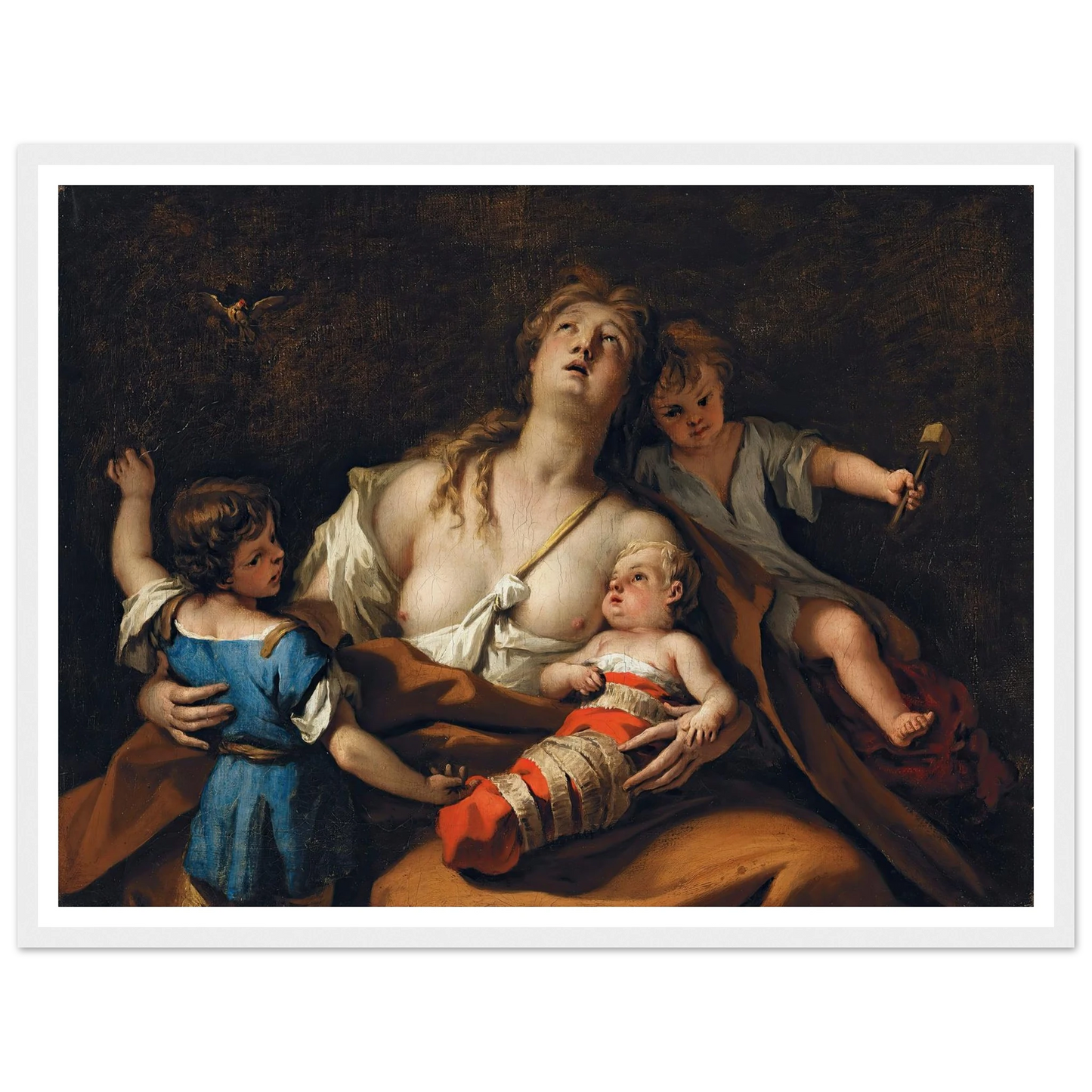 Charity Art Print | Sebastiano Ricci - Framed Poster - 30x40 cm / 12x16″ - Black frame